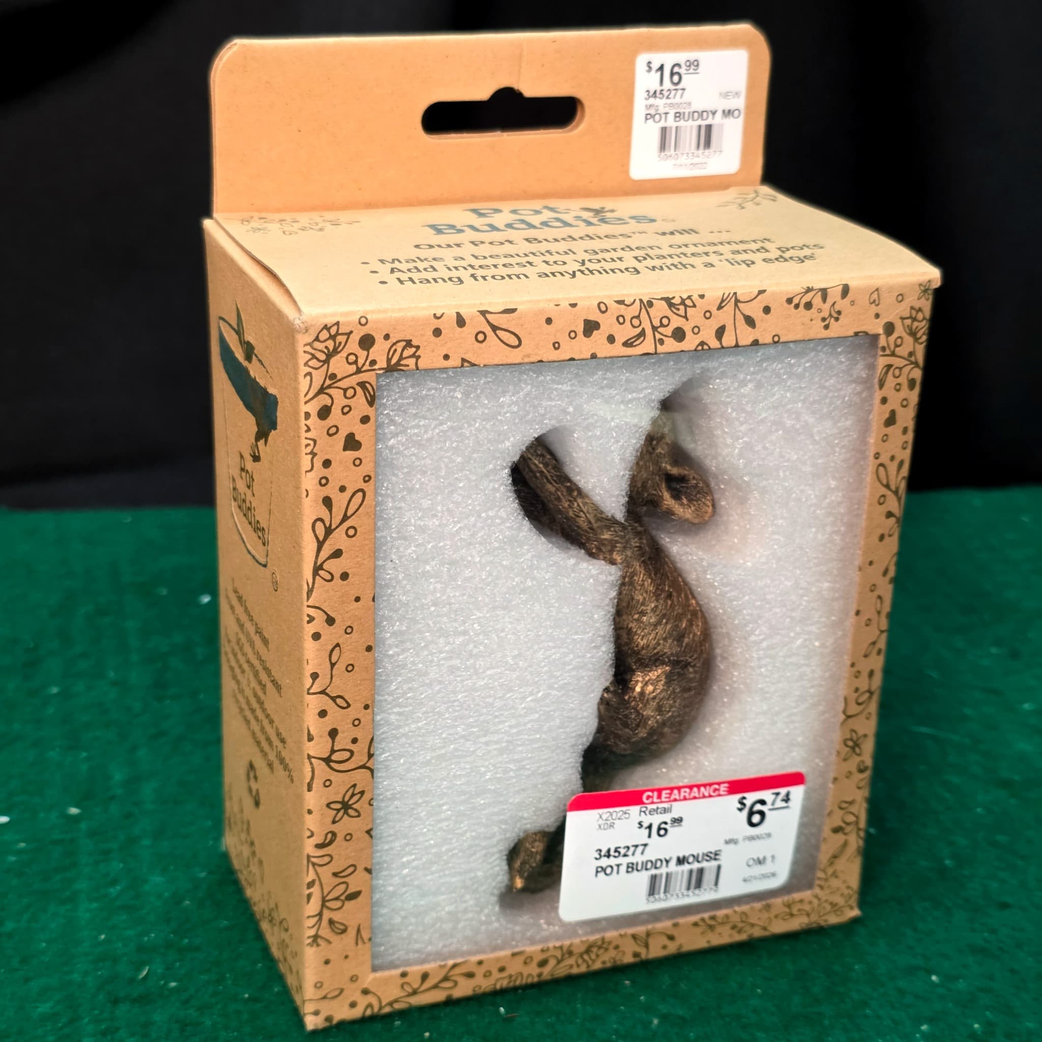 Pot Buddies Mouse Pot Hanger, Brand New in Box
