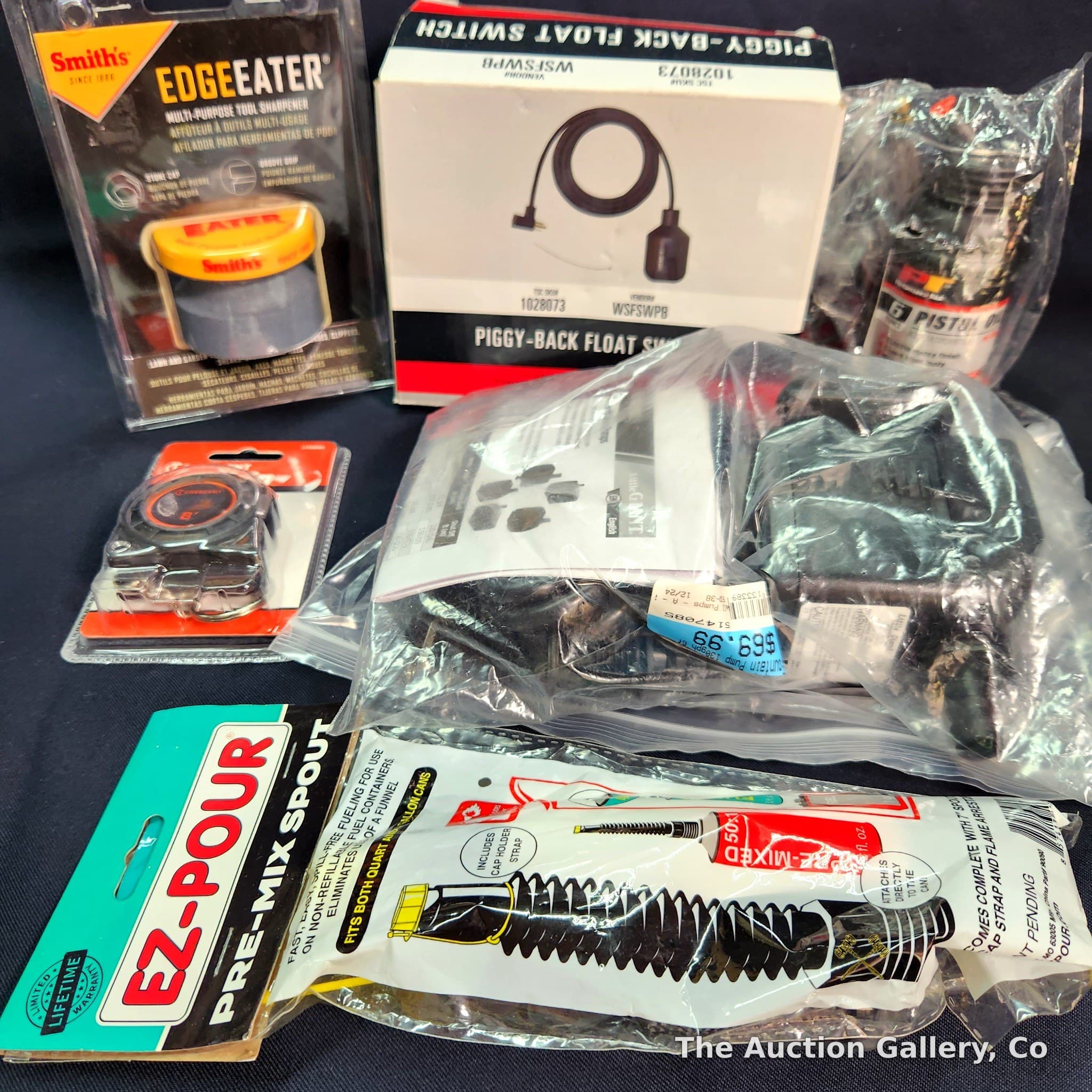 Mixed Hardware Lot โ Tool Sharpener, Float Switch, Pump & More