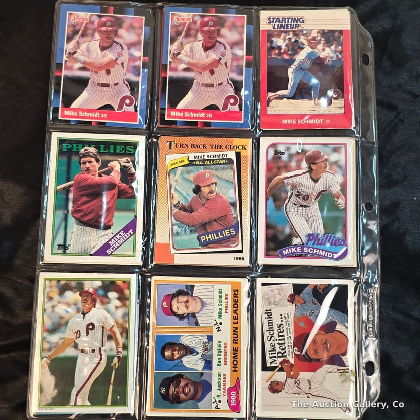 Mike Schmidt Philadelphia Phillies Baseball Cards, Lot of 38 โ photo 3