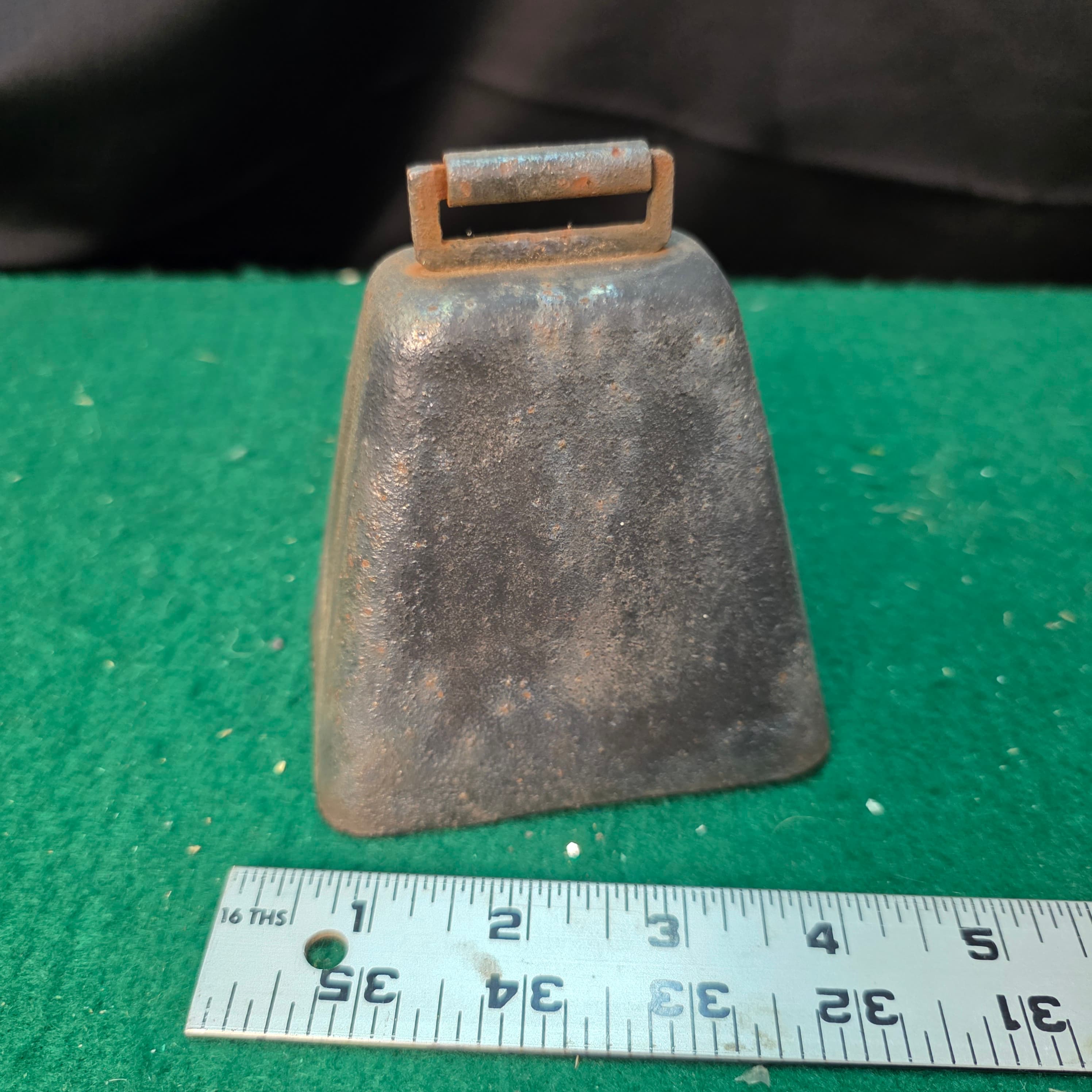 Old Iron Cow Cowbell with Clapper, approx. 4"