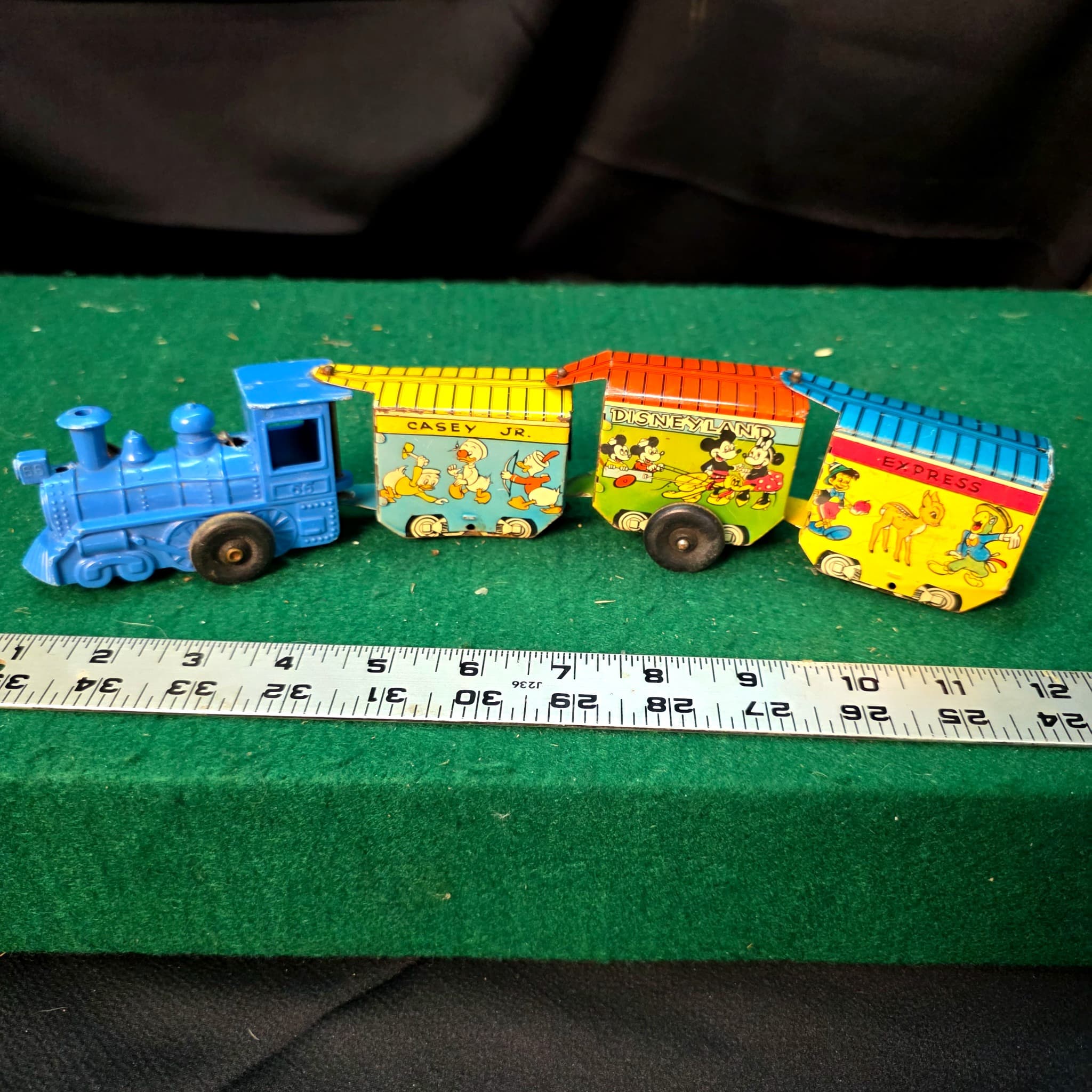 Vintage Marx Casey Jr. Disneyland Express Tin Toy Train Set