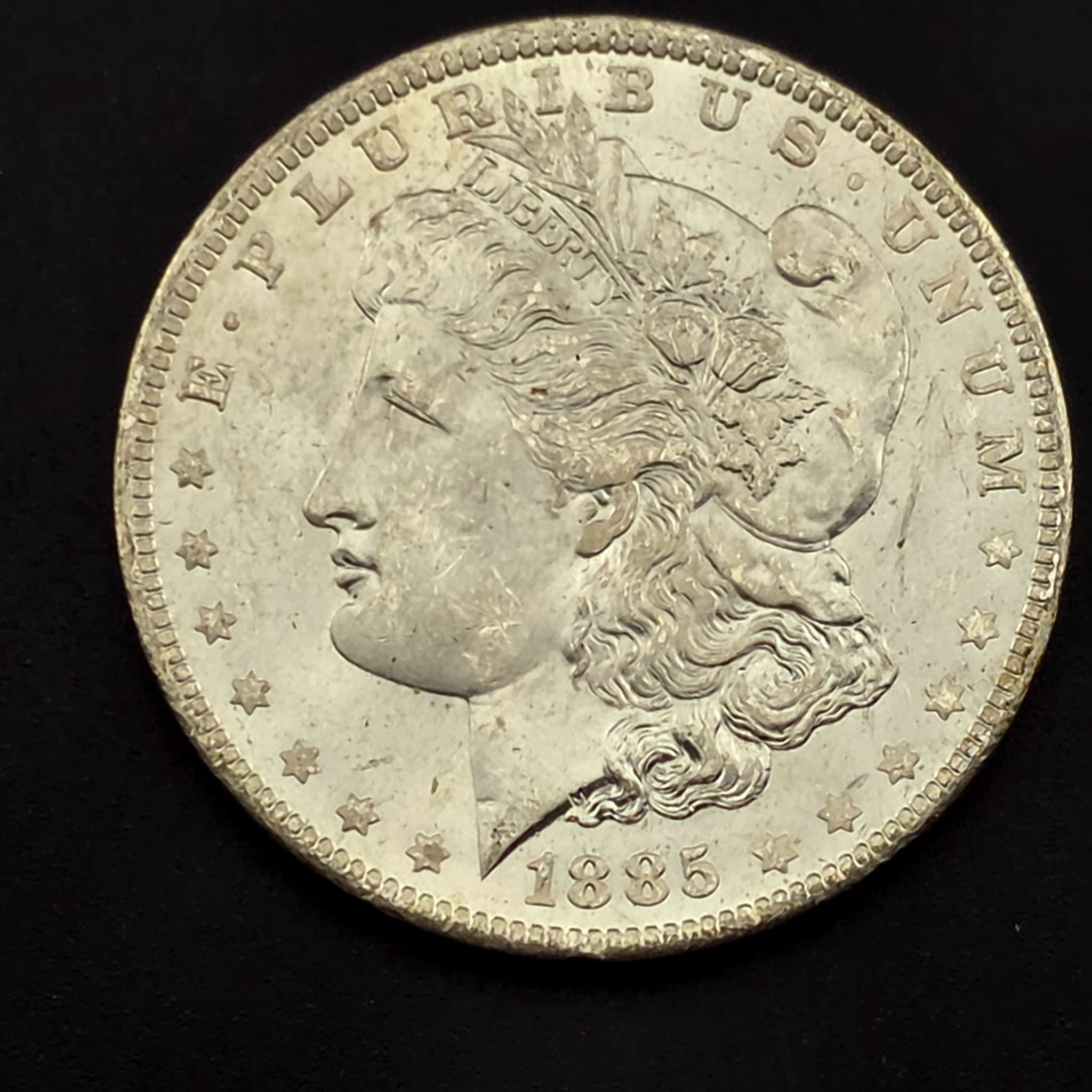 1885-O Morgan Silver Dollar, 90% Silver