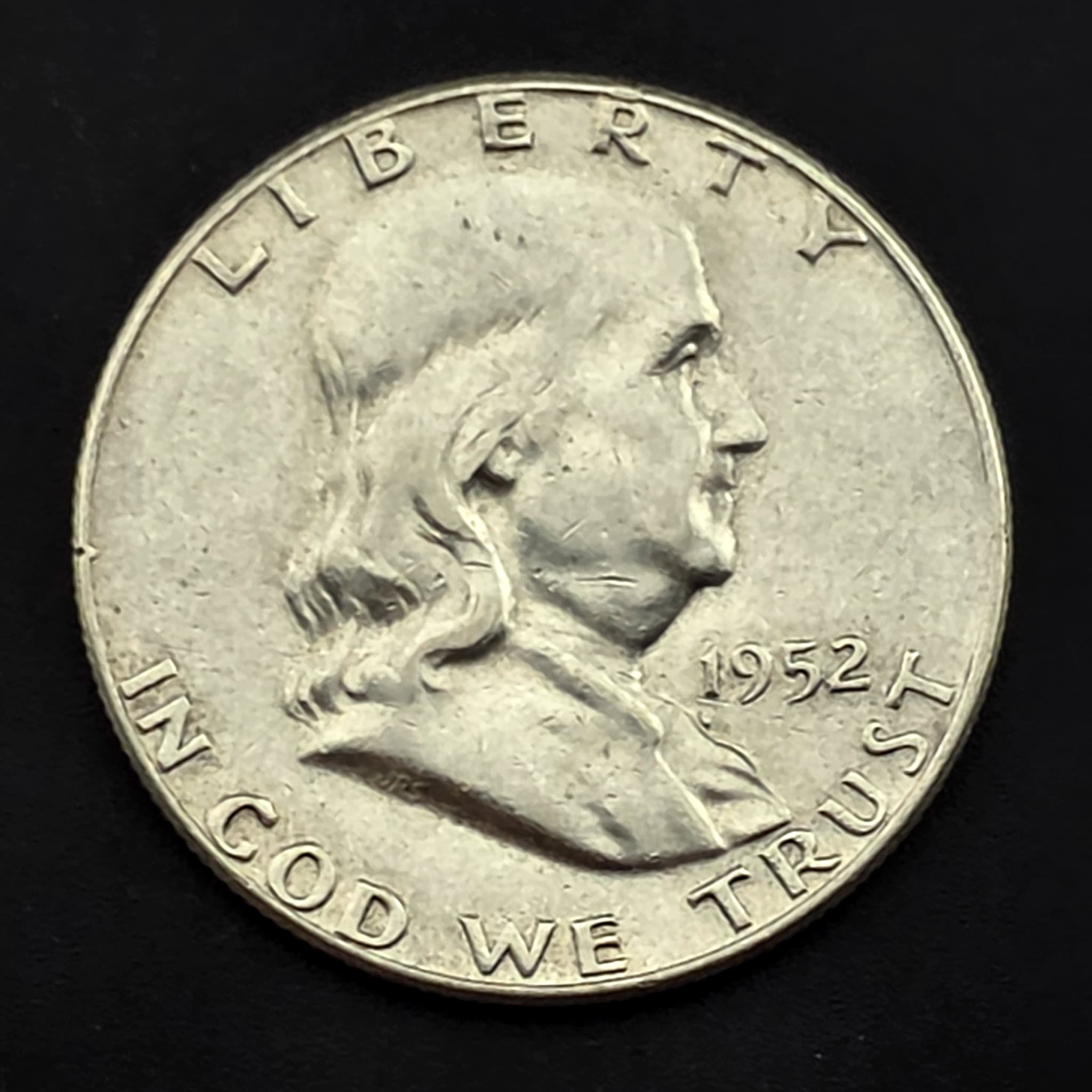 1952 Franklin Half Dollar, 90% Silver
