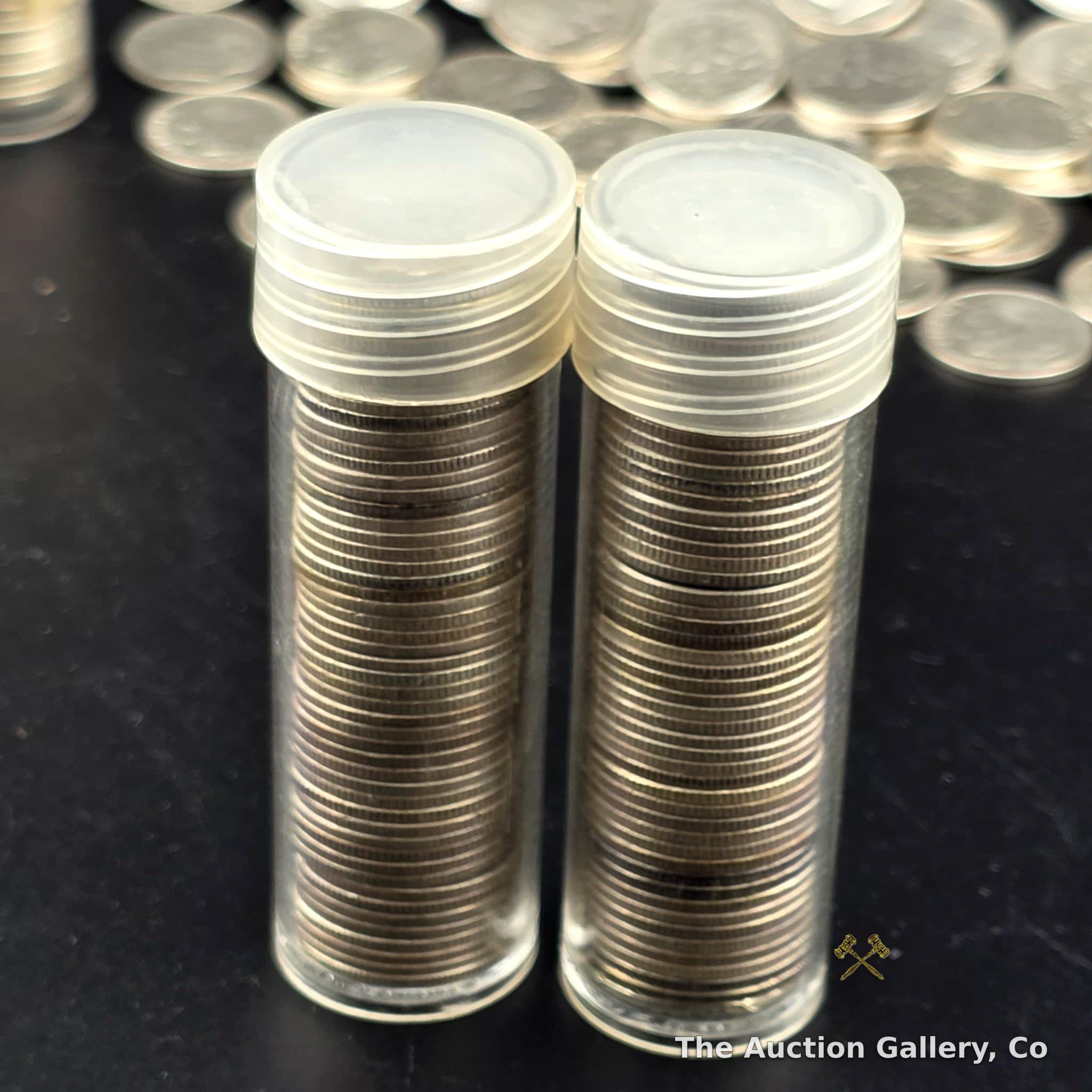 90% Silver Dimes, 2 Full Rolls — 100 Coins Unsorted