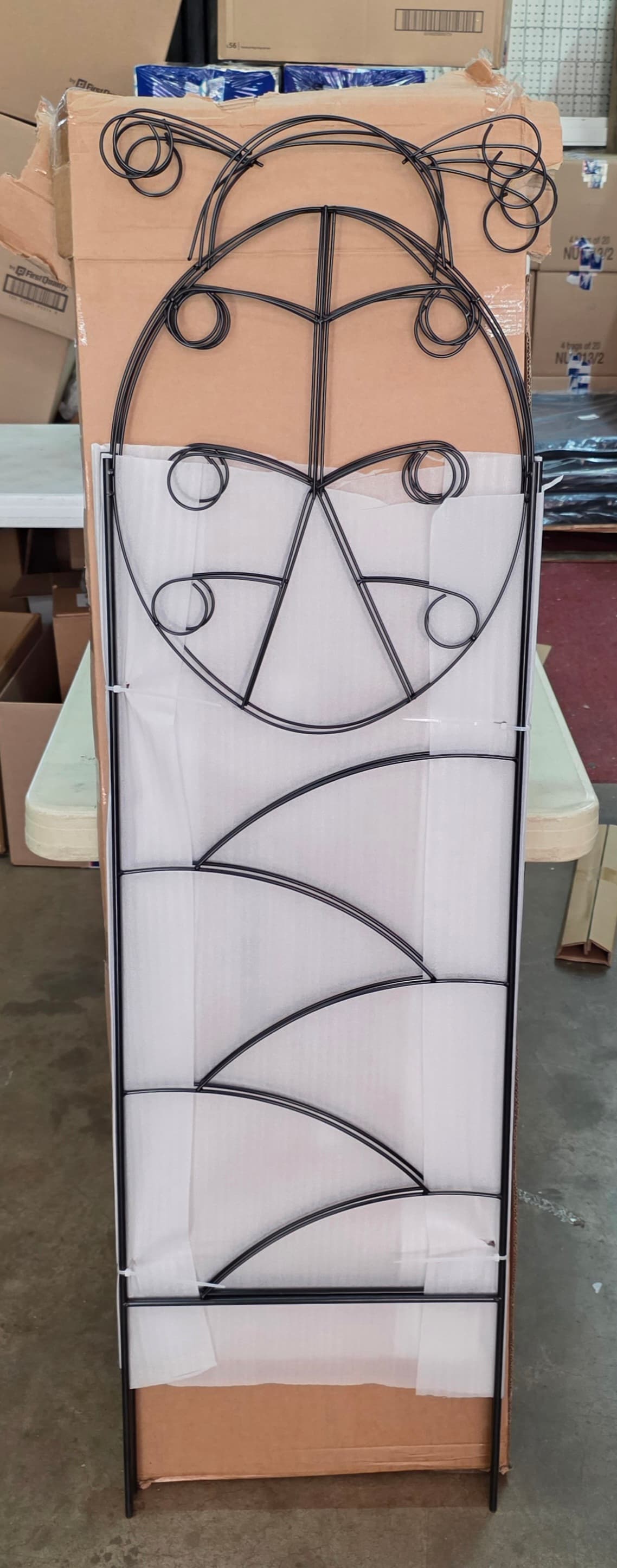 56" Tall Metal Ladybug Garden Trellis - 4 pc set.