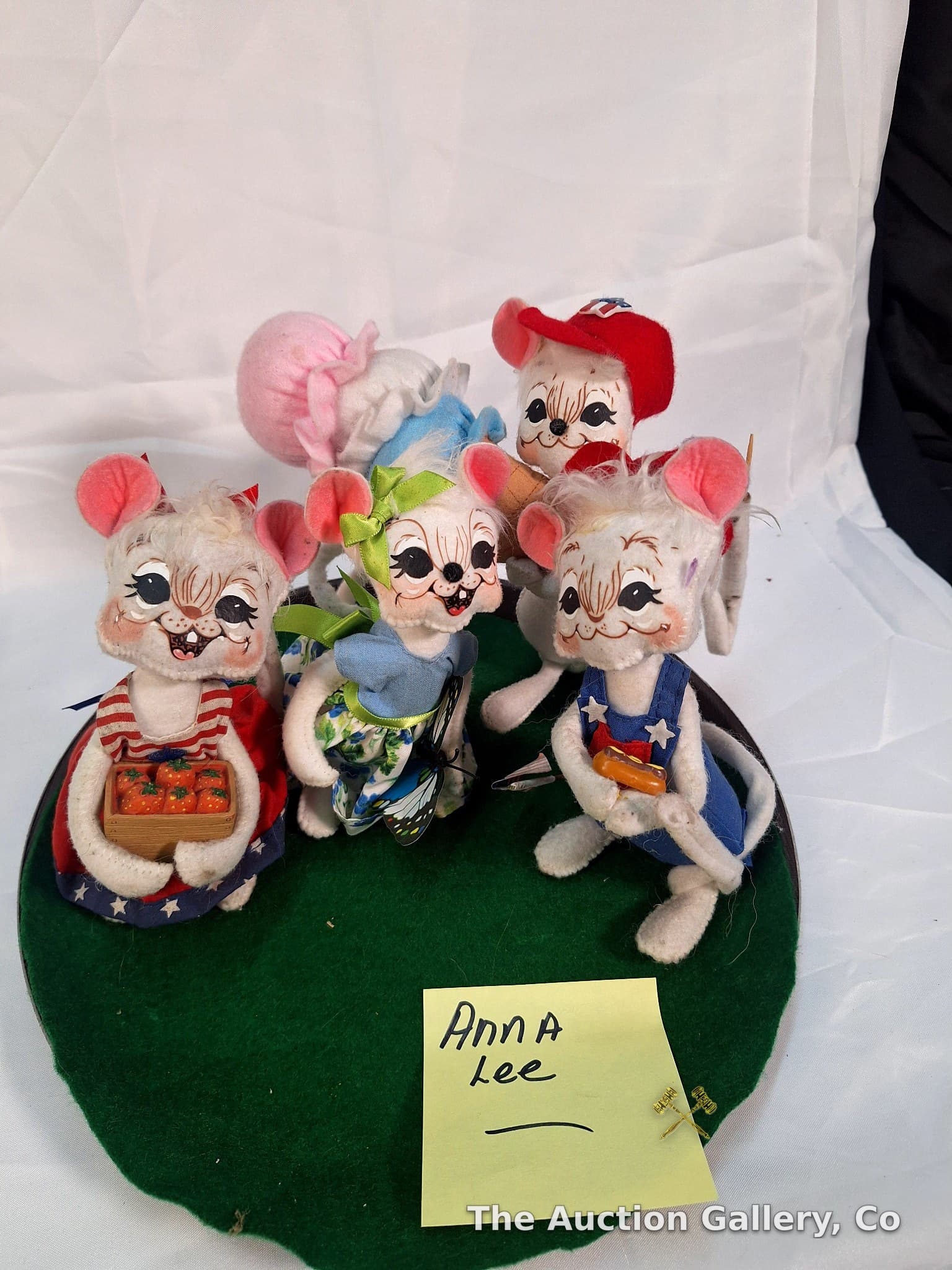 Annalee Mouse Figures, Set of 4 โ Patriotic / Summer Theme