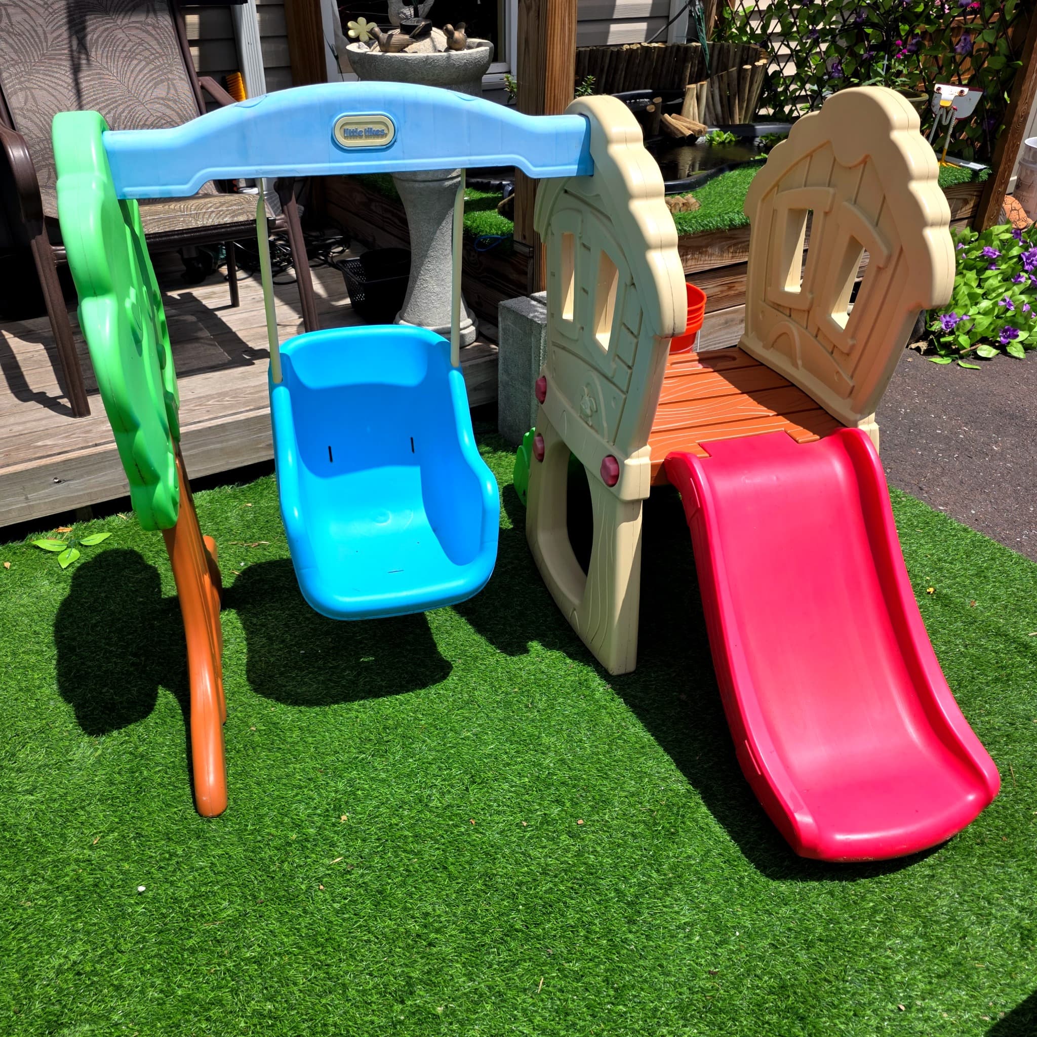 Little Tikes Climb & Slide Playset with Swing