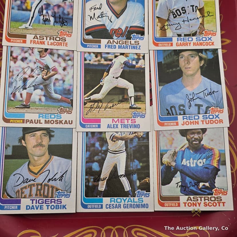 1982 Topps Baseball Cards, Lot of 14, Player-Signed โ photo 3