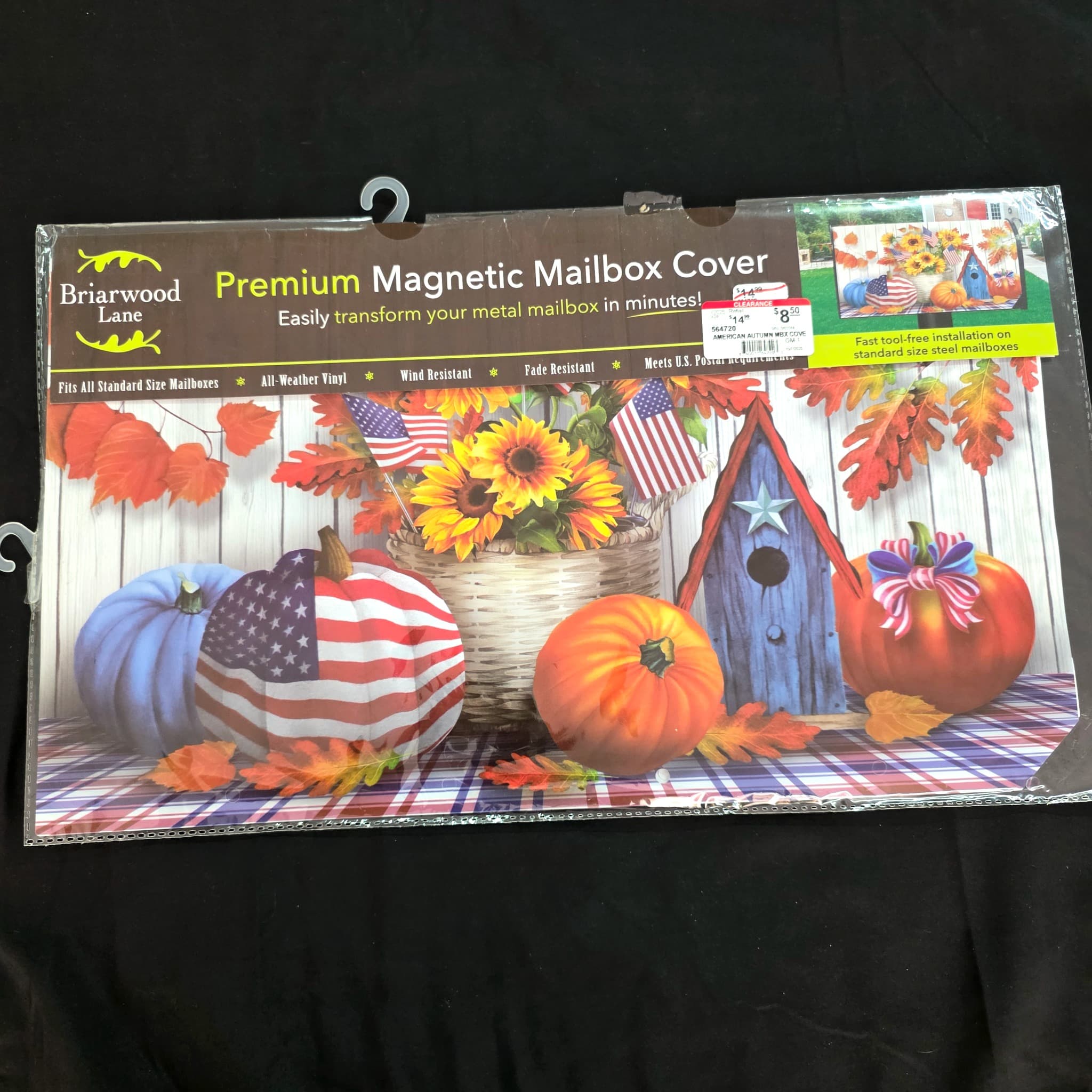 Briarwood Lane Magnetic Mailbox Cover, American Autumn