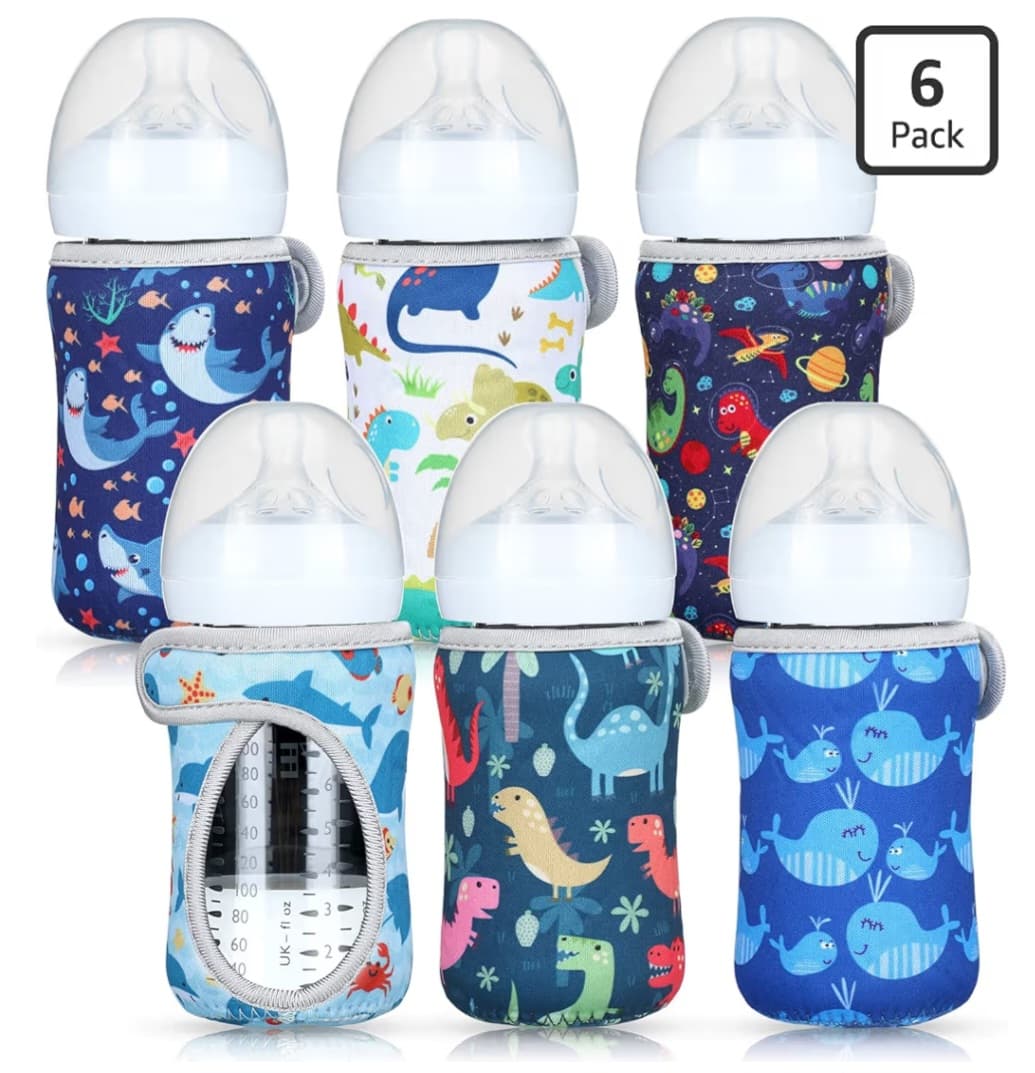 Glass Baby Bottle Sleeves (6pc)