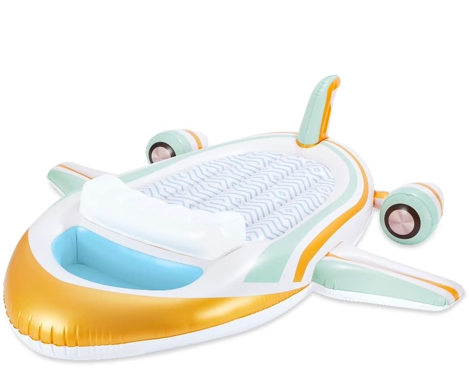 Bluescape Private Jet Float, an adult-sized inflatable pool lounger