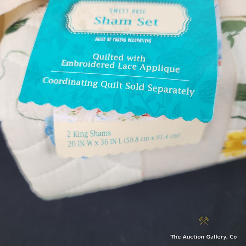 Pioneer Woman Sweet Rose King Sham Set of 2, New โ photo 4