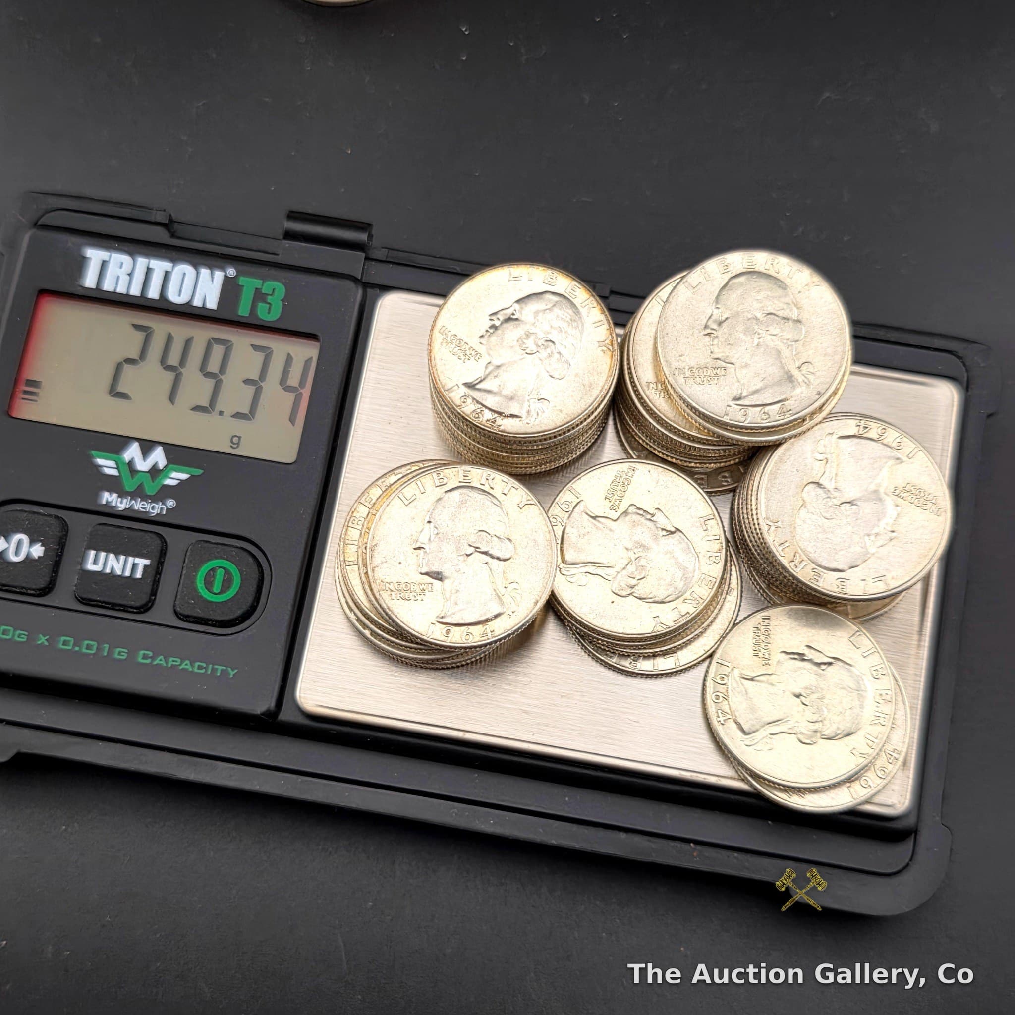 1964 Washington Silver Quarters, Complete Roll of 40 โ 90% Silver