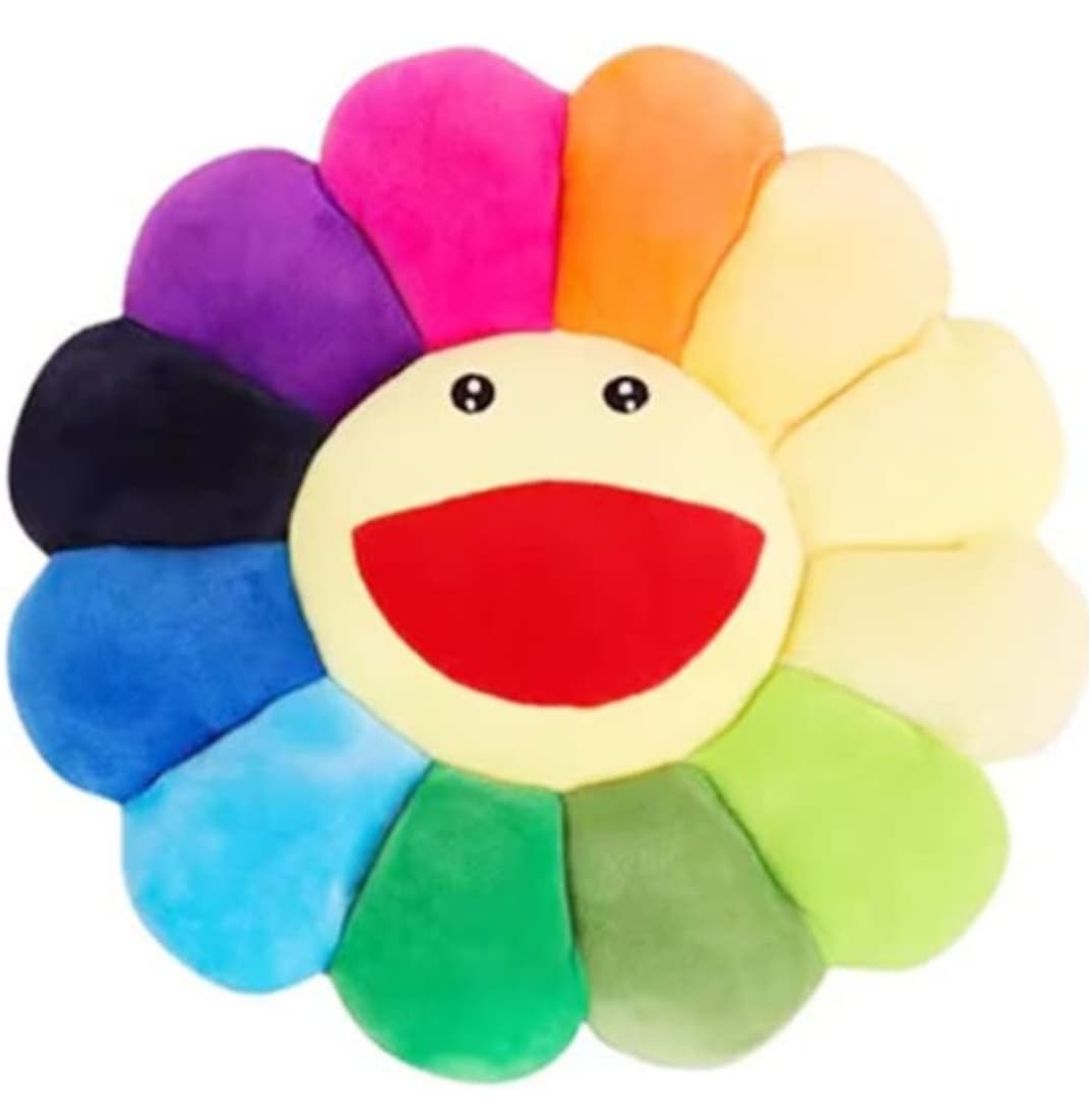 17" Colorful Sunflower Plush Pillow