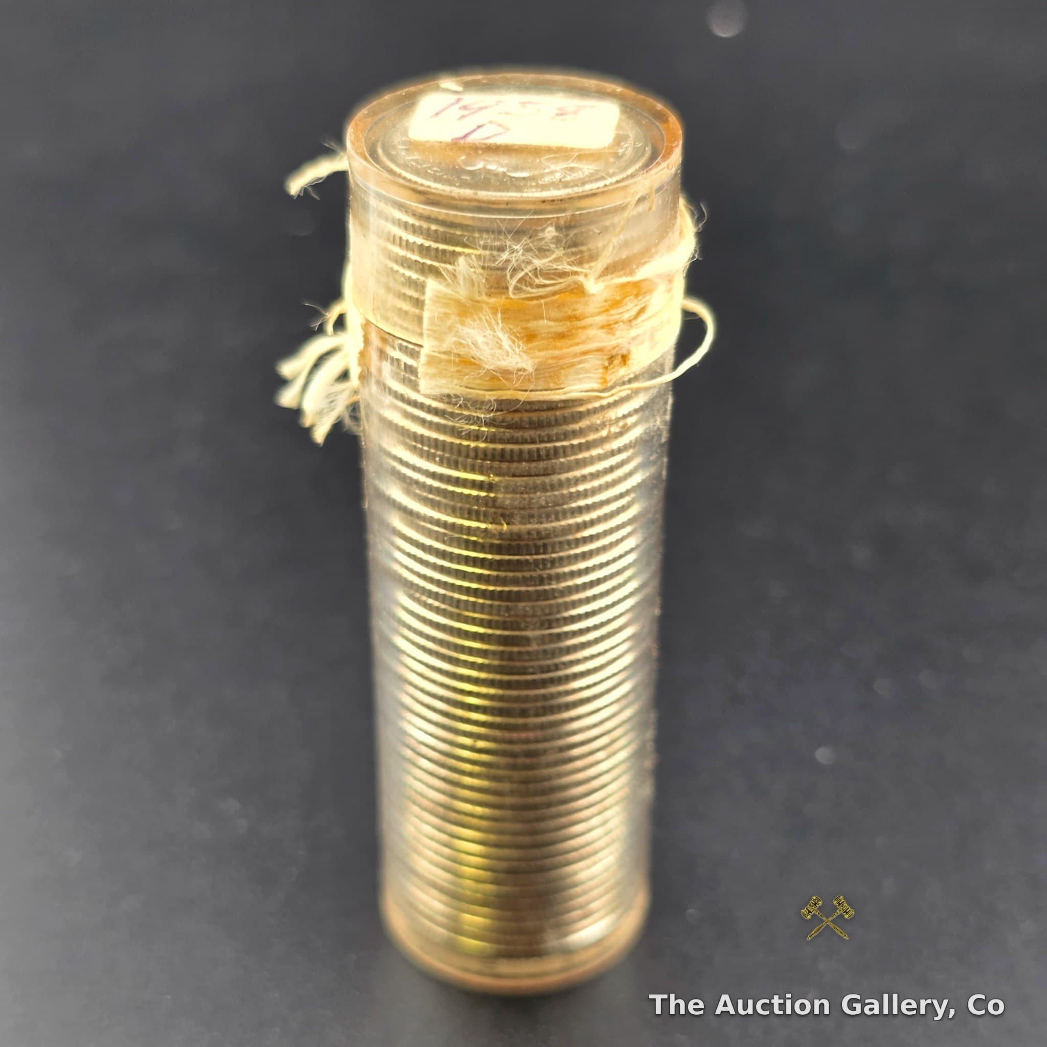 1958-D Roosevelt Dime Roll, 90% Silver