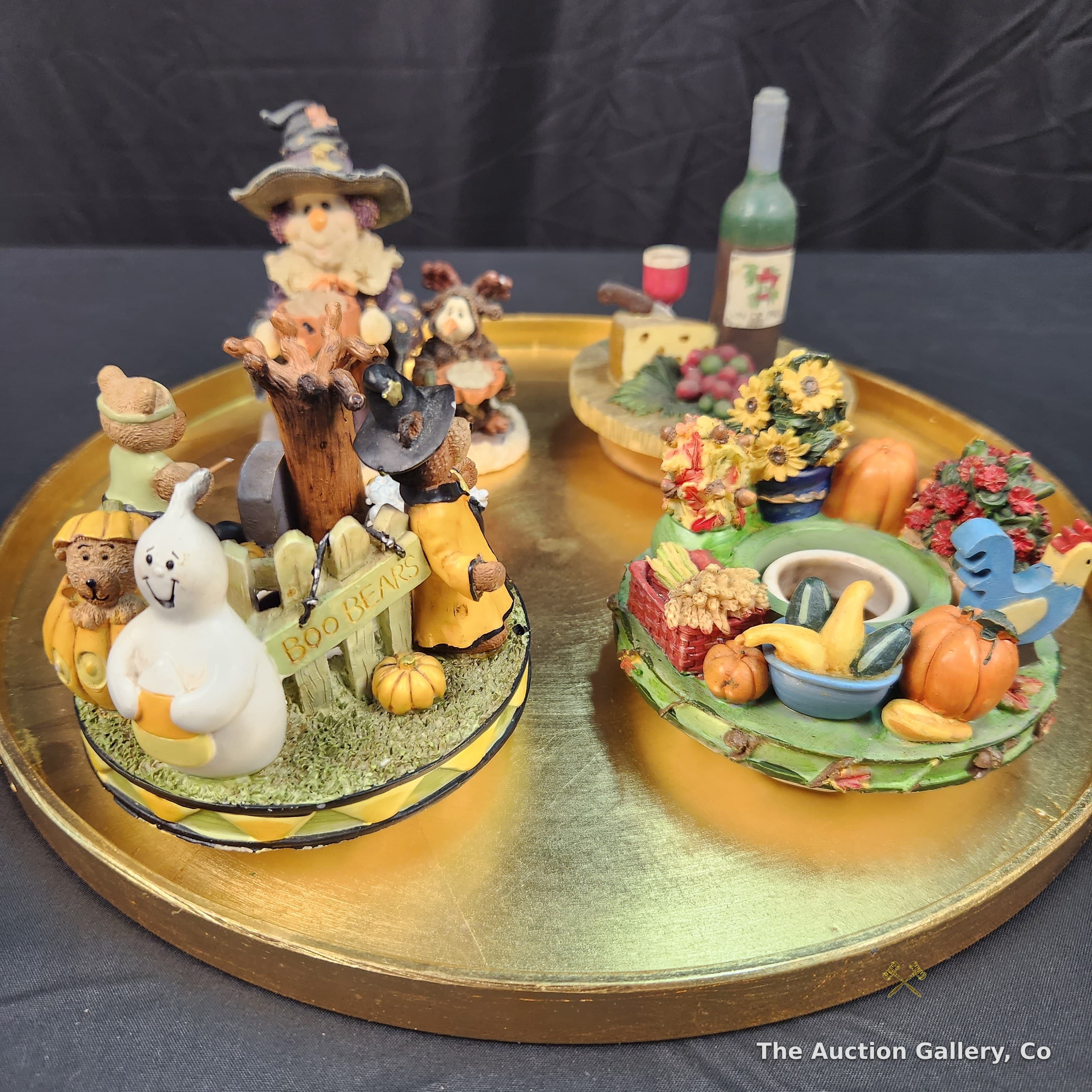 Boyds Bears & Candle Capper Seasonal Figurine & Topper Lot