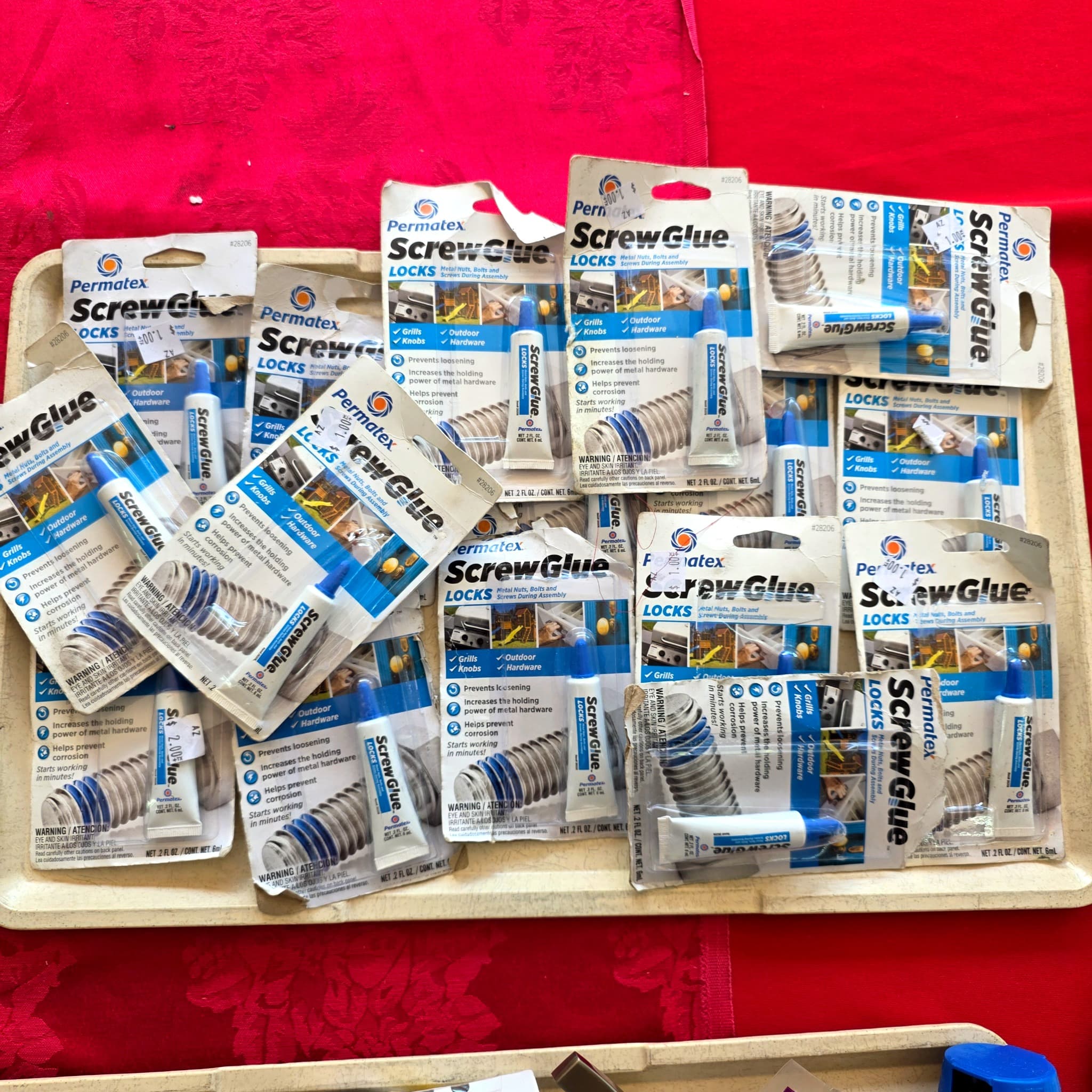 Permatex ScrewGlue Screw Lock, 16 Packs, Brand New