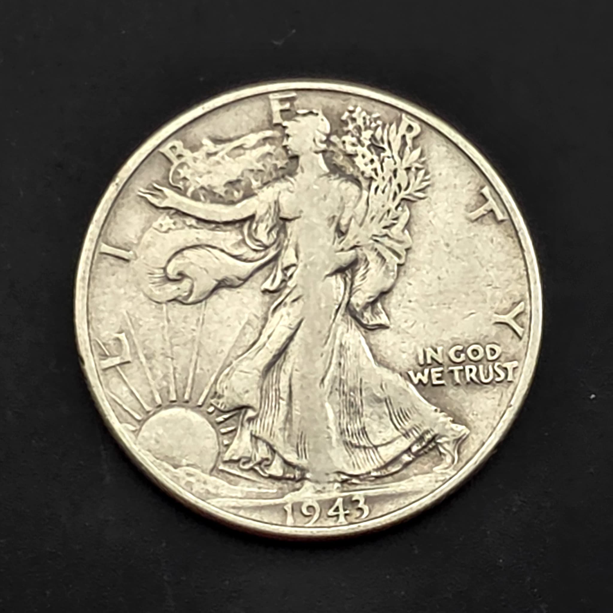1943 Walking Liberty Half Dollar, 90% Silver