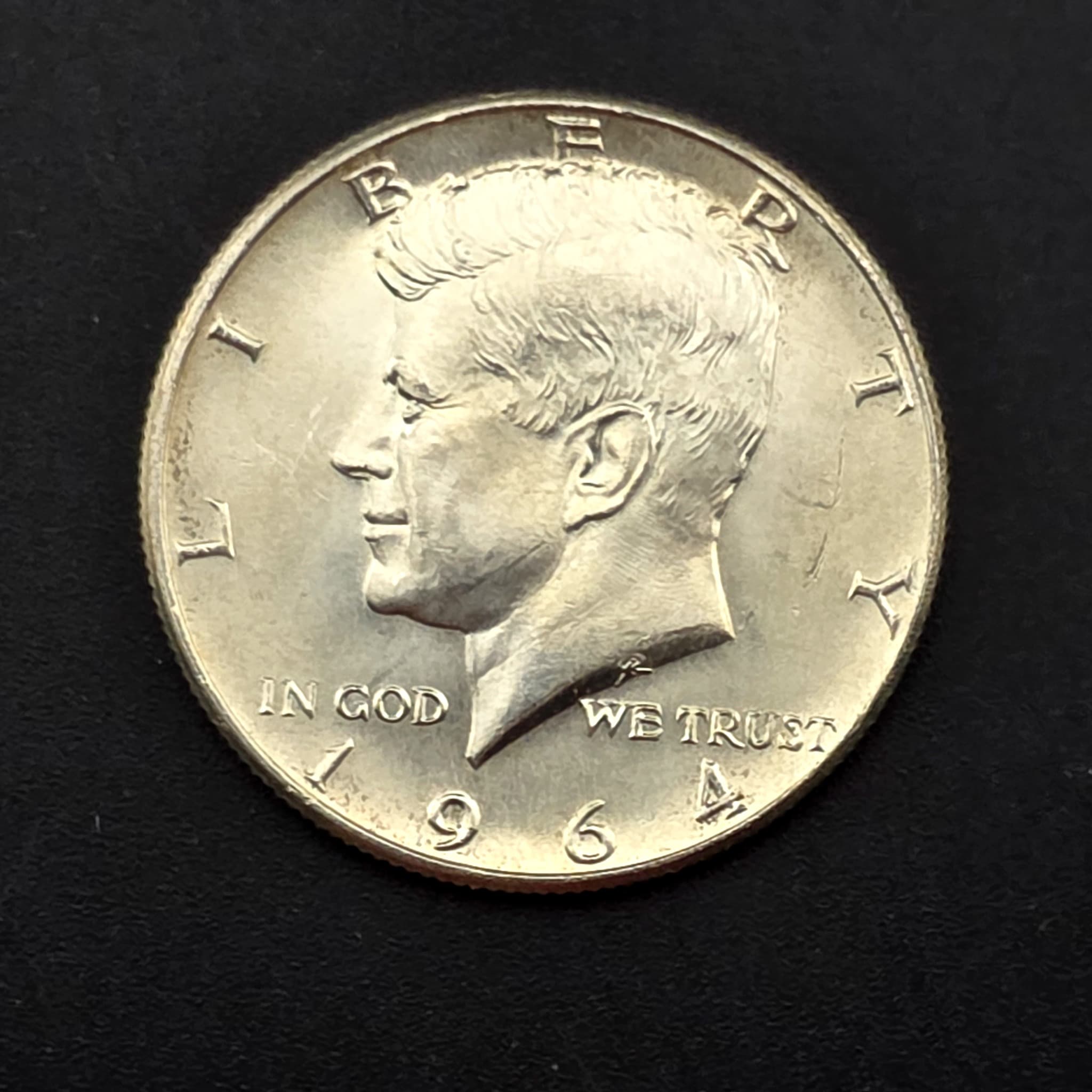 1964 Kennedy Half Dollar, 90% Silver