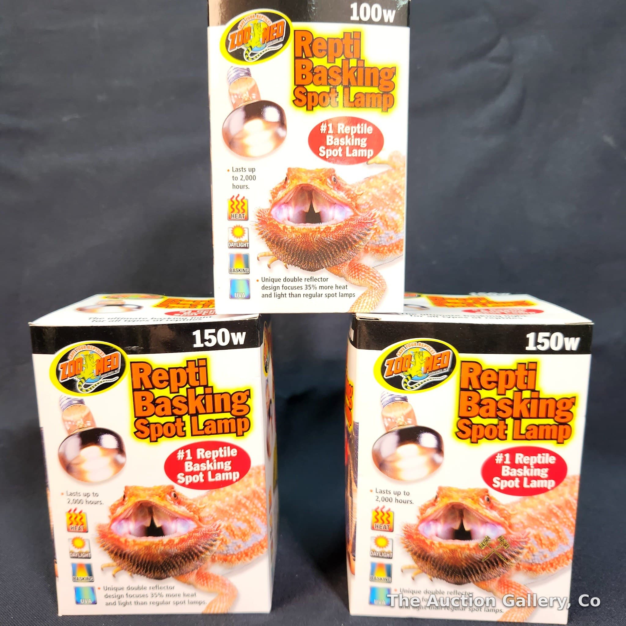 Zoo Med Repti Basking Spot Lamp, Set of 3 โ New in Box