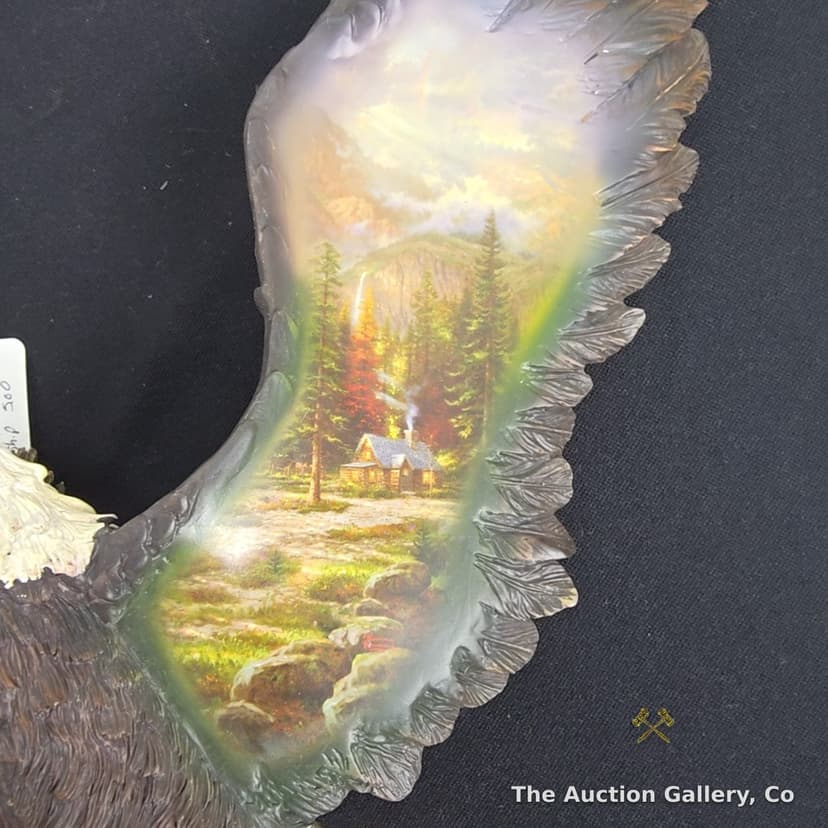 Thomas Kinkade "Mountain Majesty" Eagle's View Bradford Exchange Sculpture โ photo 4