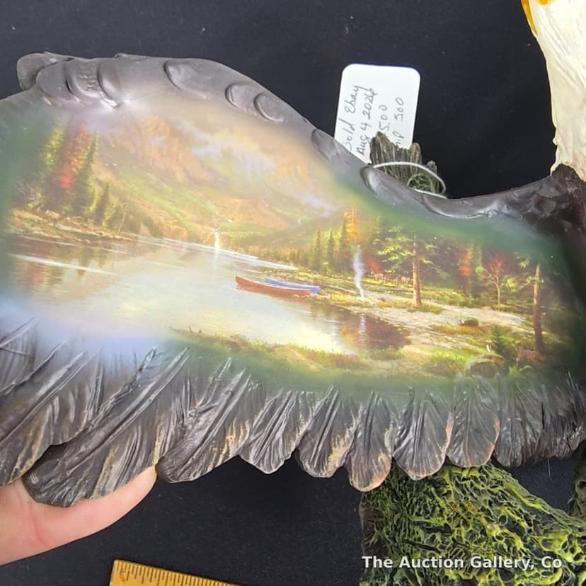 Thomas Kinkade "Mountain Majesty" Eagle's View Bradford Exchange Sculpture โ photo 3