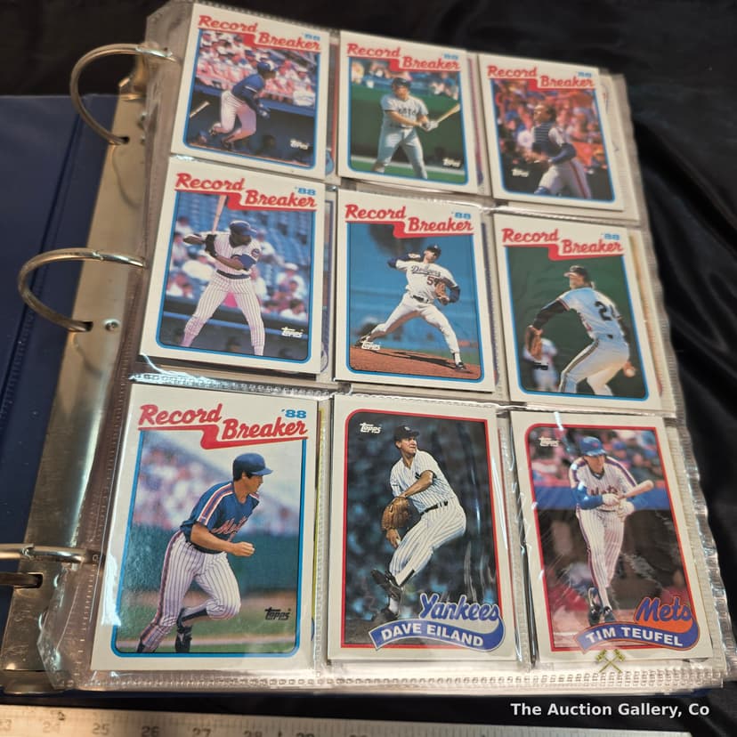 1989 Topps Baseball Complete Set, Numbered Order, Binder โ photo 3