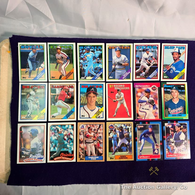 Vintage Baseball Cards, Lot of 18 โ Topps & Donruss, Late 1980s