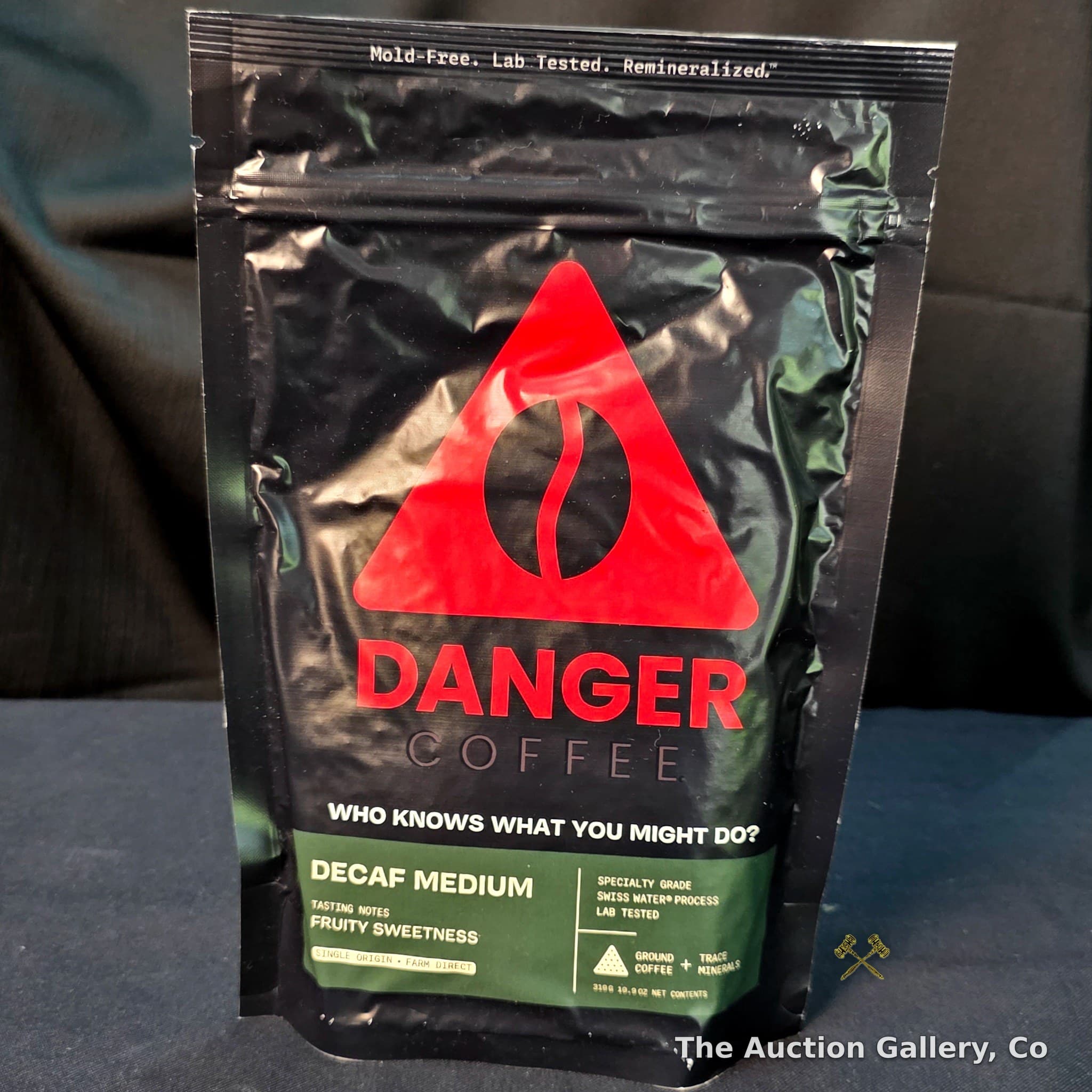 Danger Coffee Decaf Medium Ground, 10.9 oz Sealed Bag