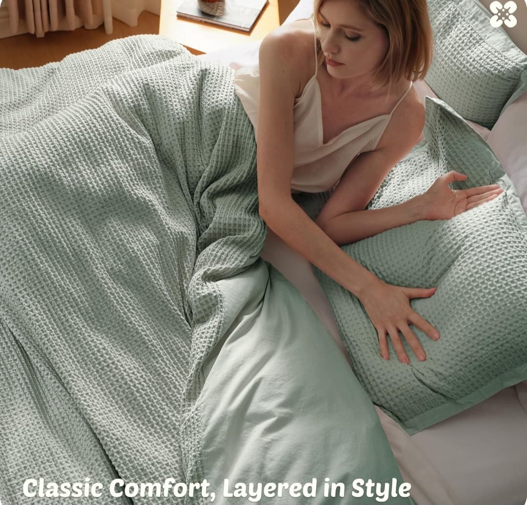 Duvet Cover & 2 Shams - King (Sage Green)