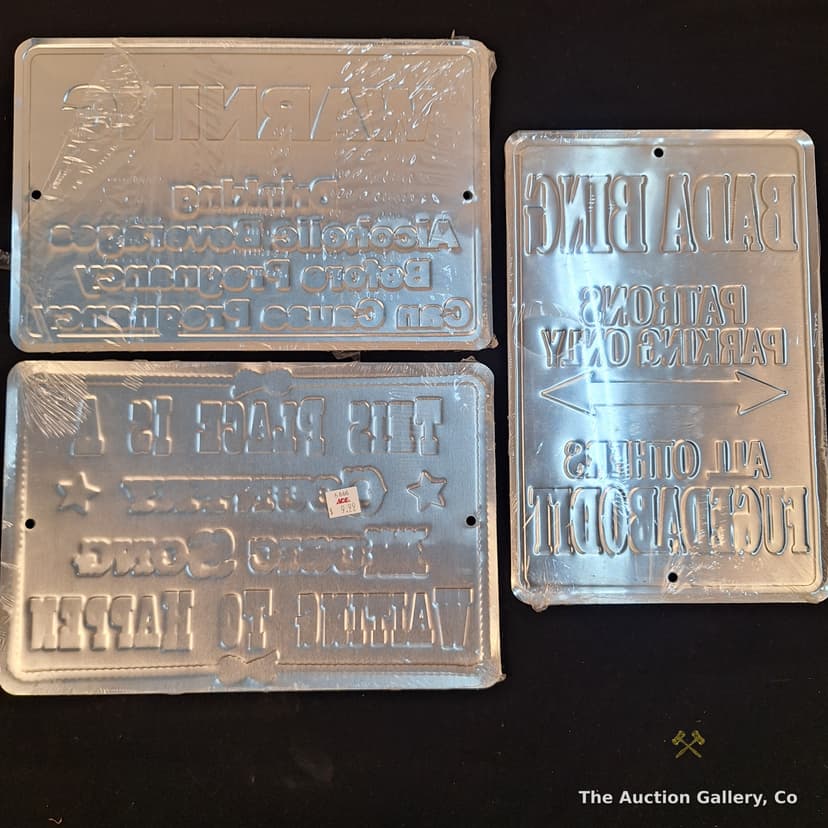 Novelty Metal Signs, Set of 3 โ Humorous Bar & Home Decor โ photo 5