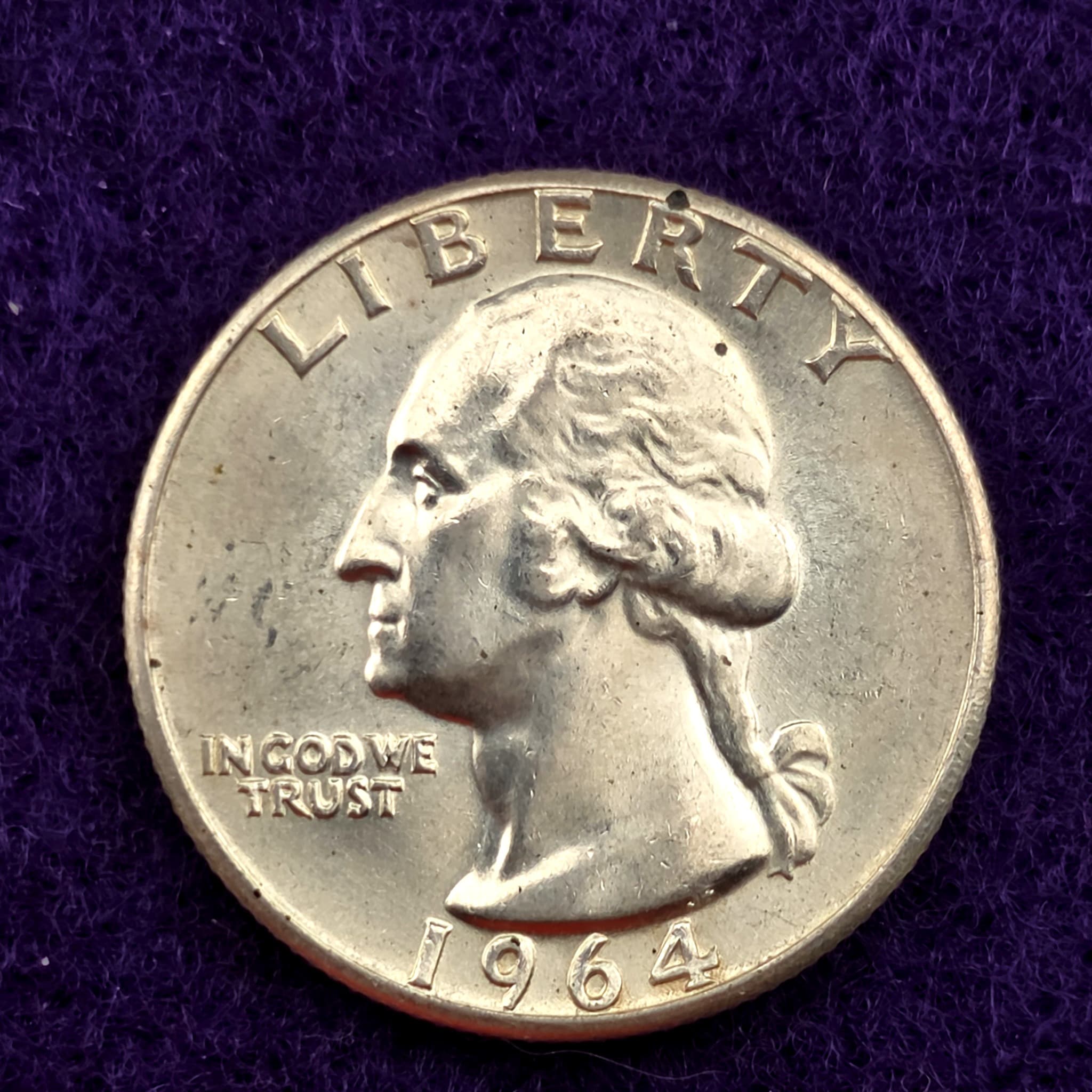 1964 Washington Quarter, 90% Silver