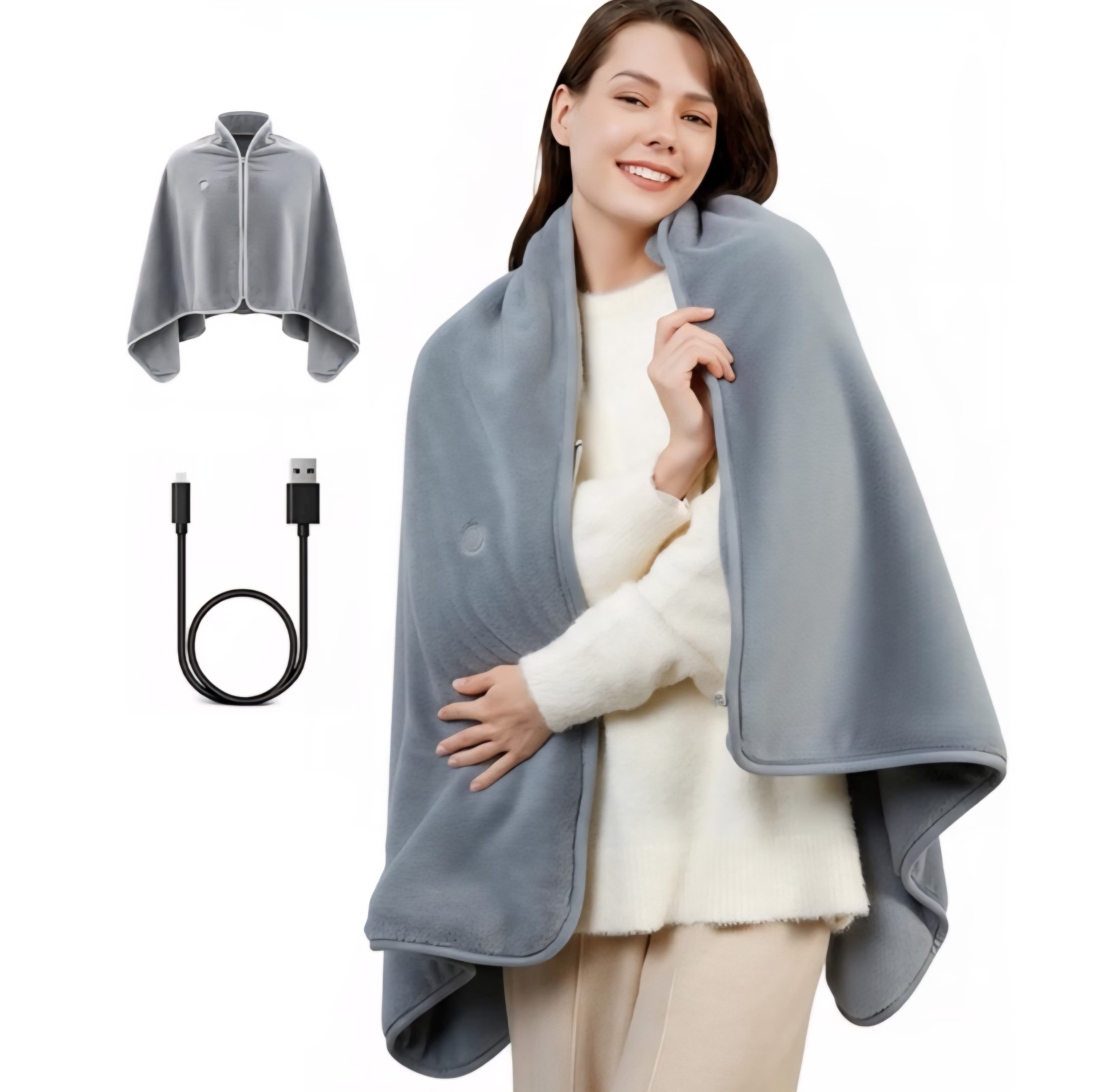 Cordless Heated Blanket/Poncho