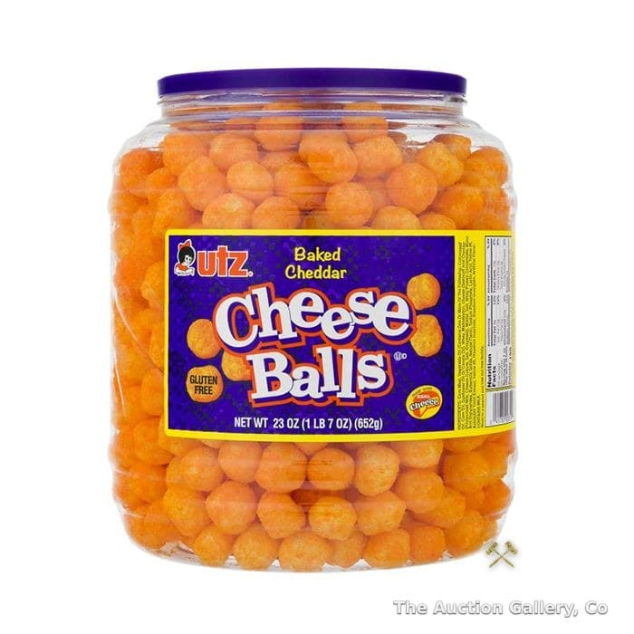 Utz Cheese Balls Baked Cheddar