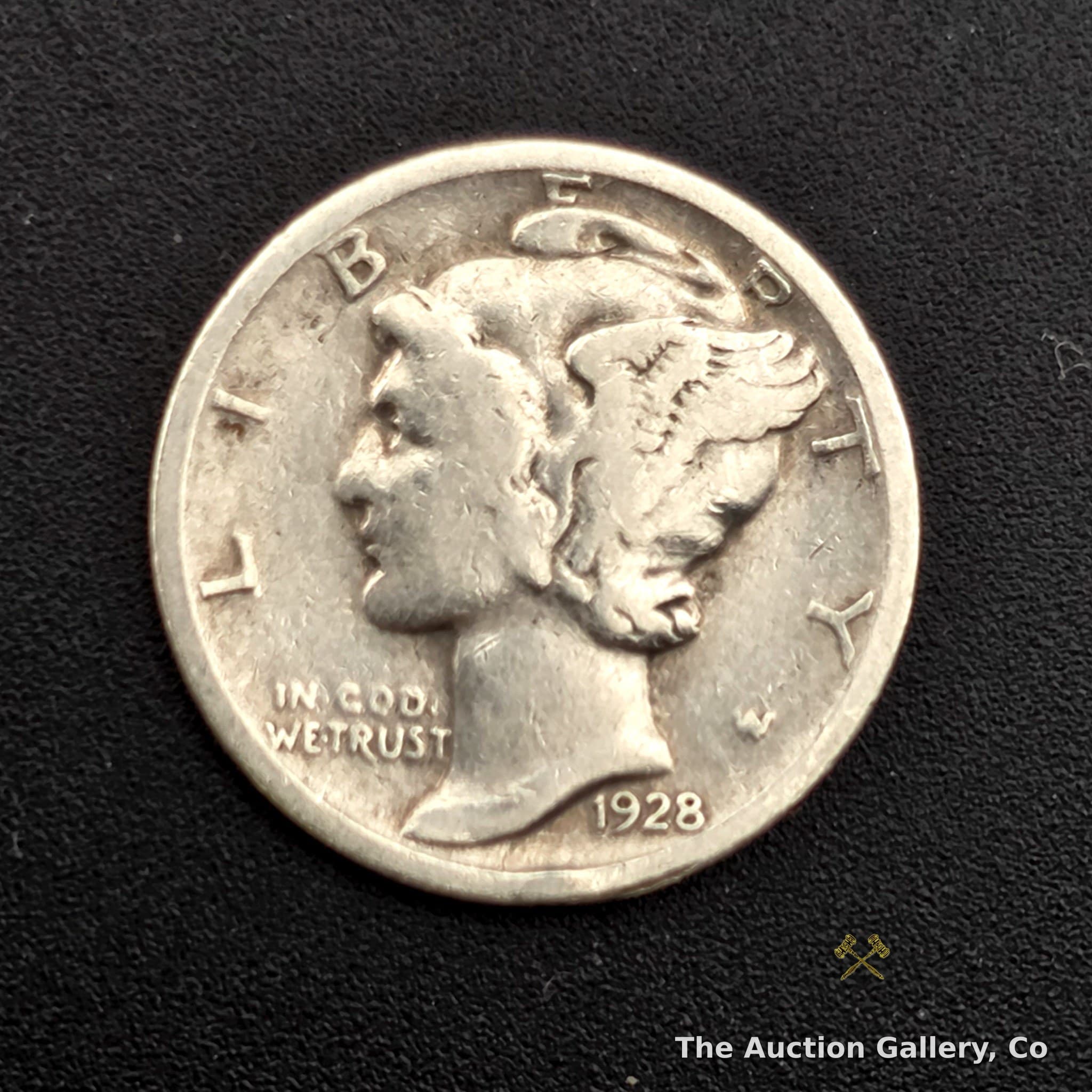 1928 Mercury (Winged Liberty) Dime, 90% Silver