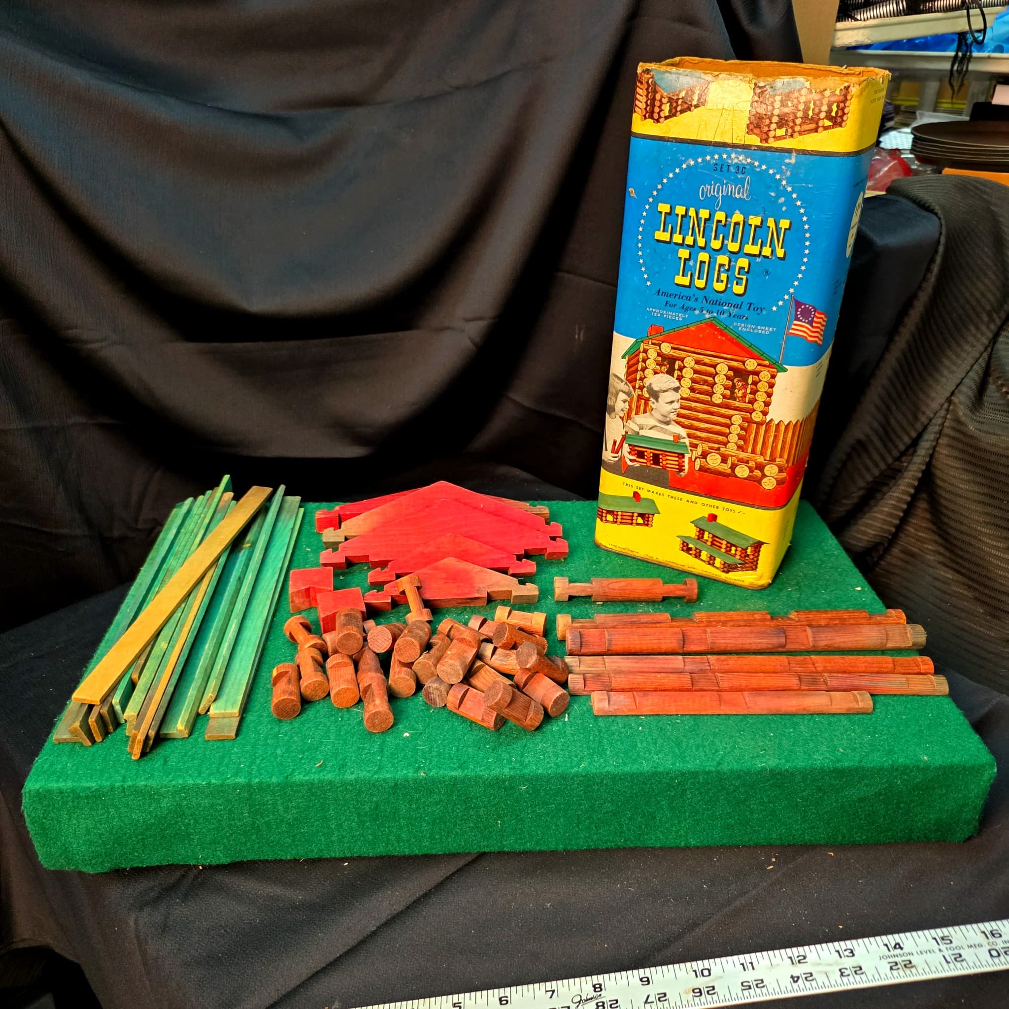 Vintage Original Lincoln Logs Set with Box