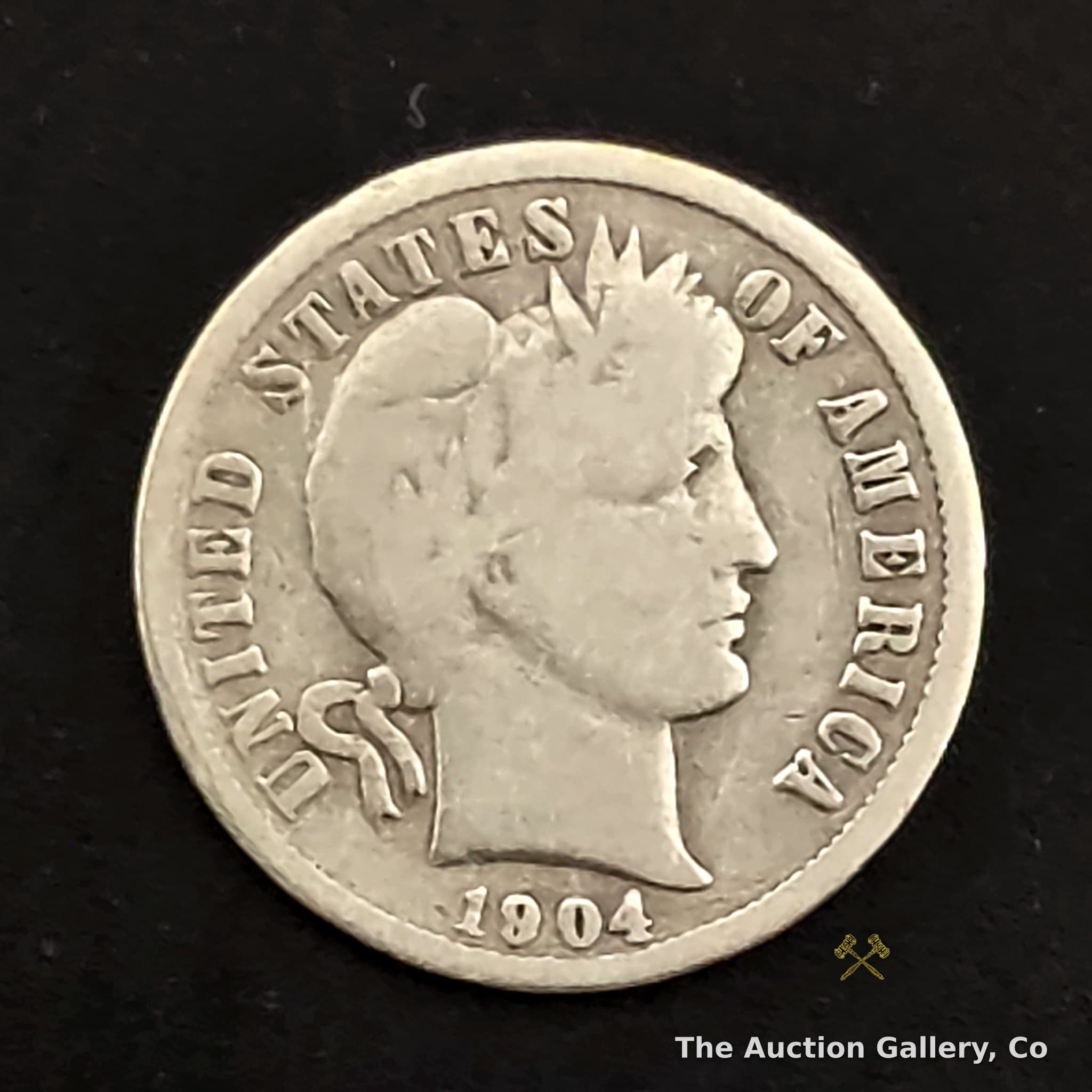 1904 Barber Dime, 90% Silver