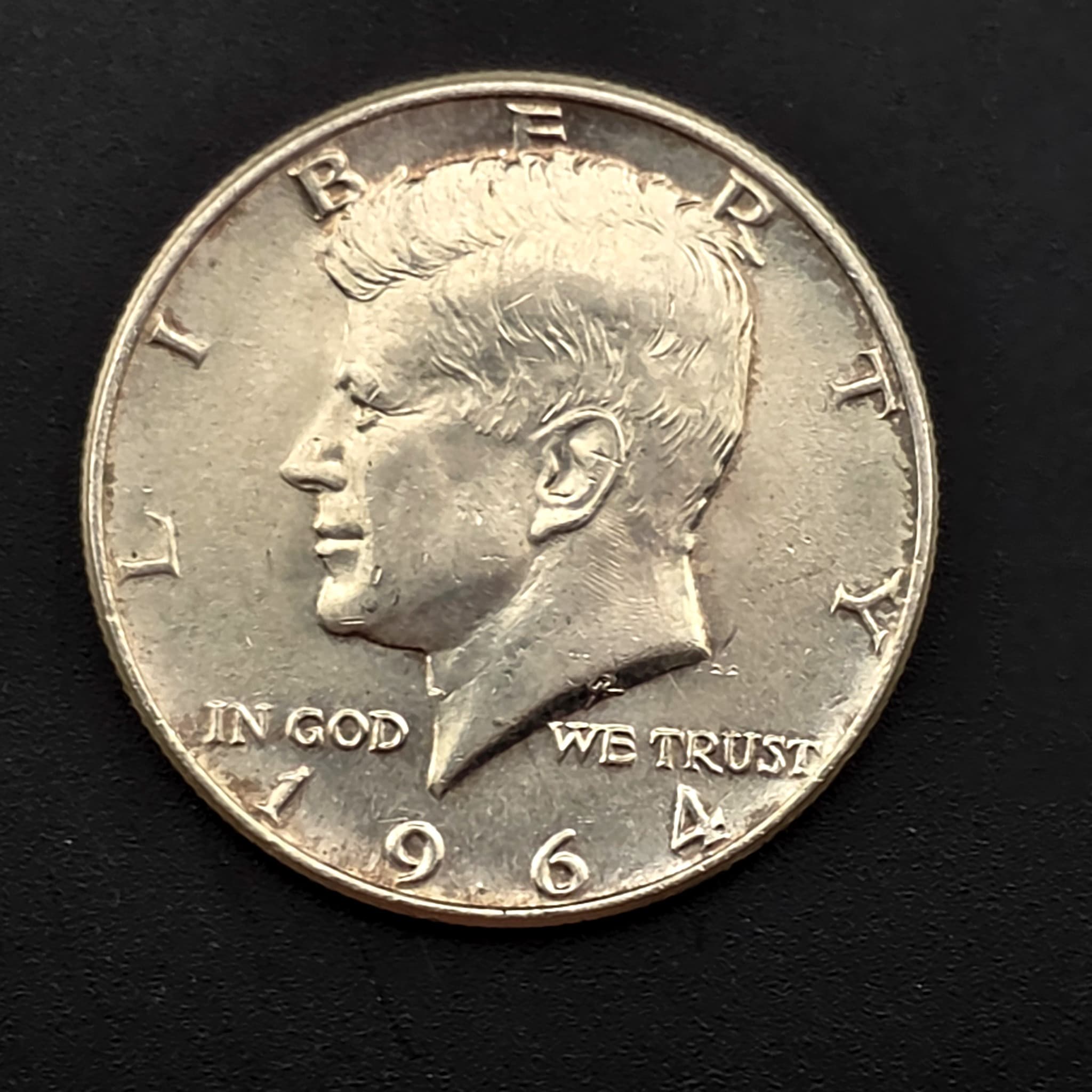 1964 Kennedy Half Dollar, 90% Silver