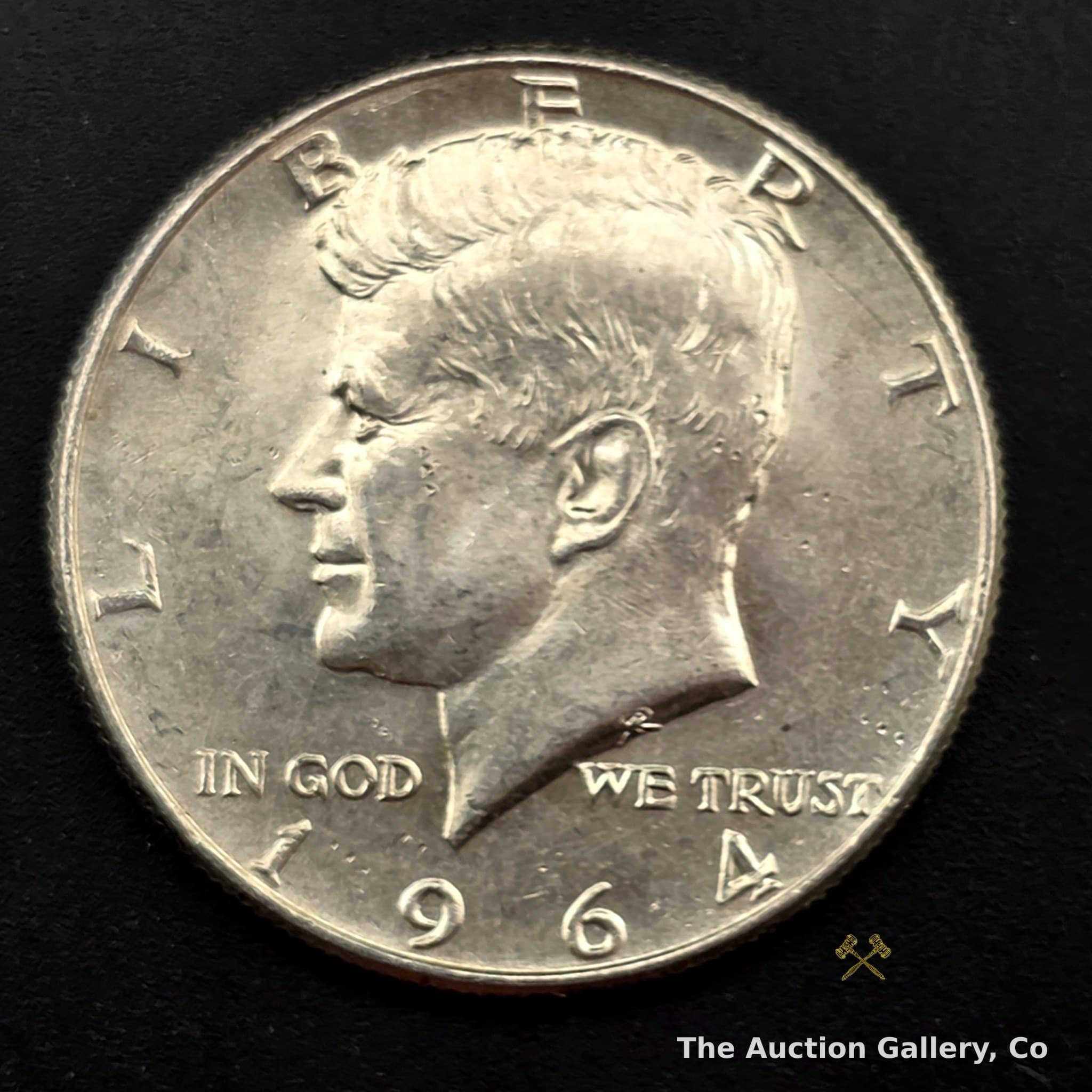 1964 Kennedy Half Dollar, 90% Silver
