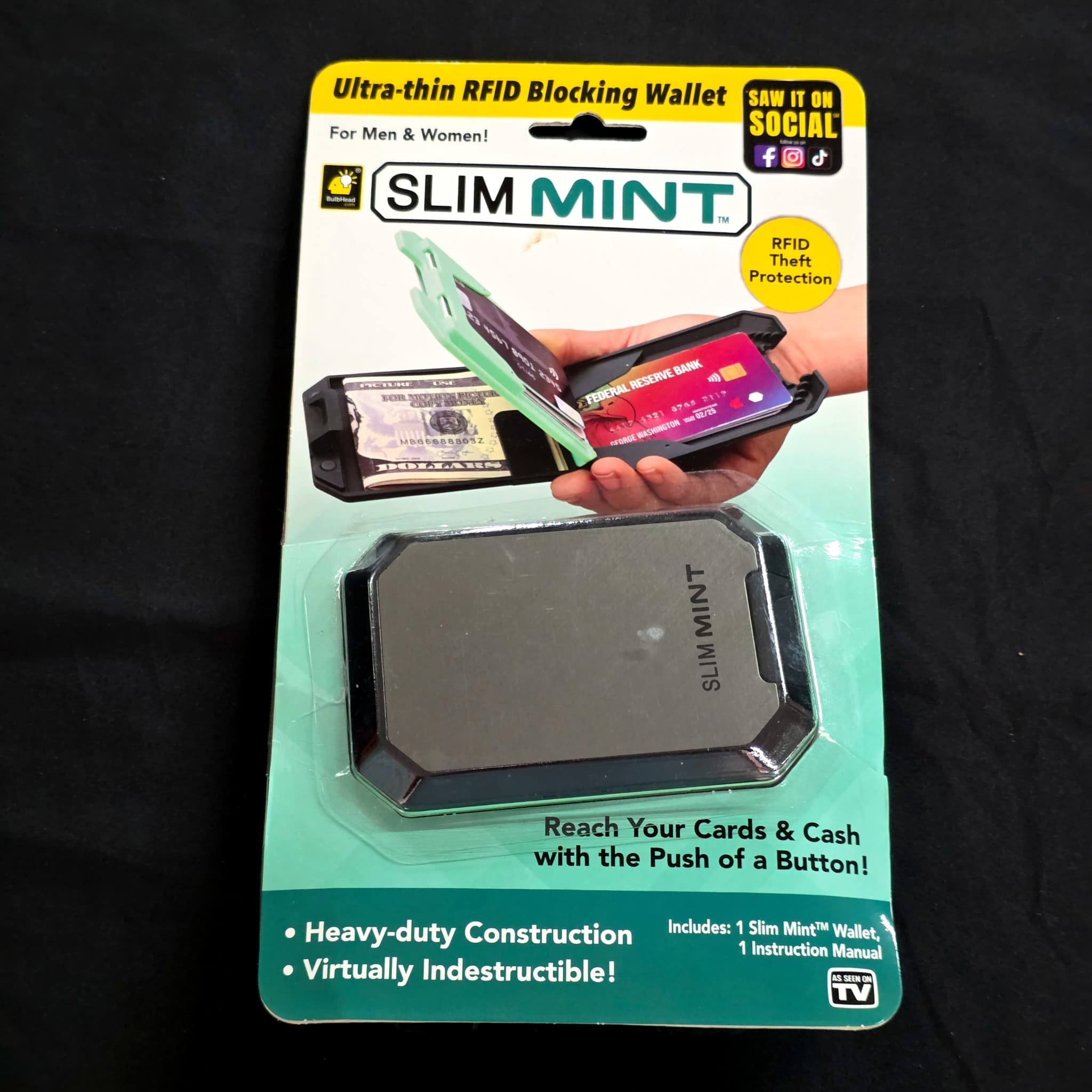 Slim Mint RFID Blocking Slim Wallet, New