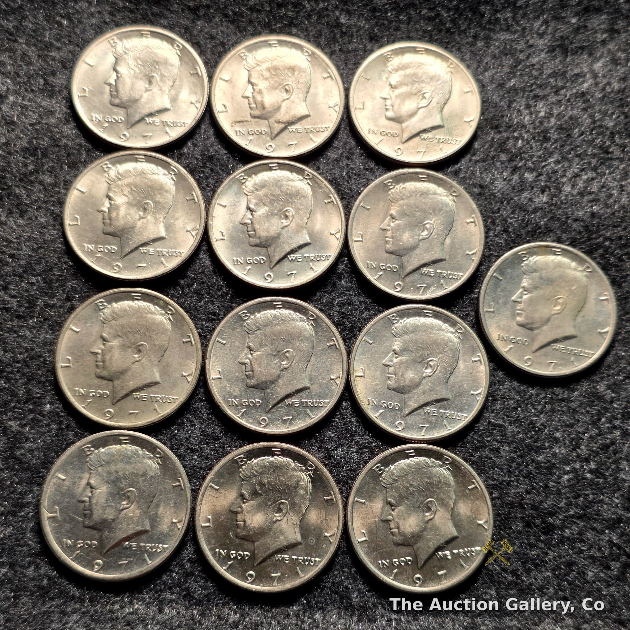 1971 Kennedy Half Dollar Lot of 13