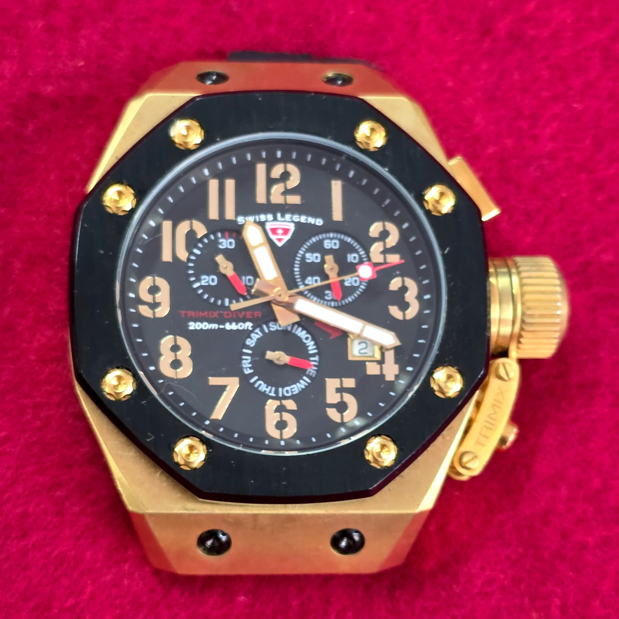 Swiss Legend Trimix Diver Chronograph Watch Head