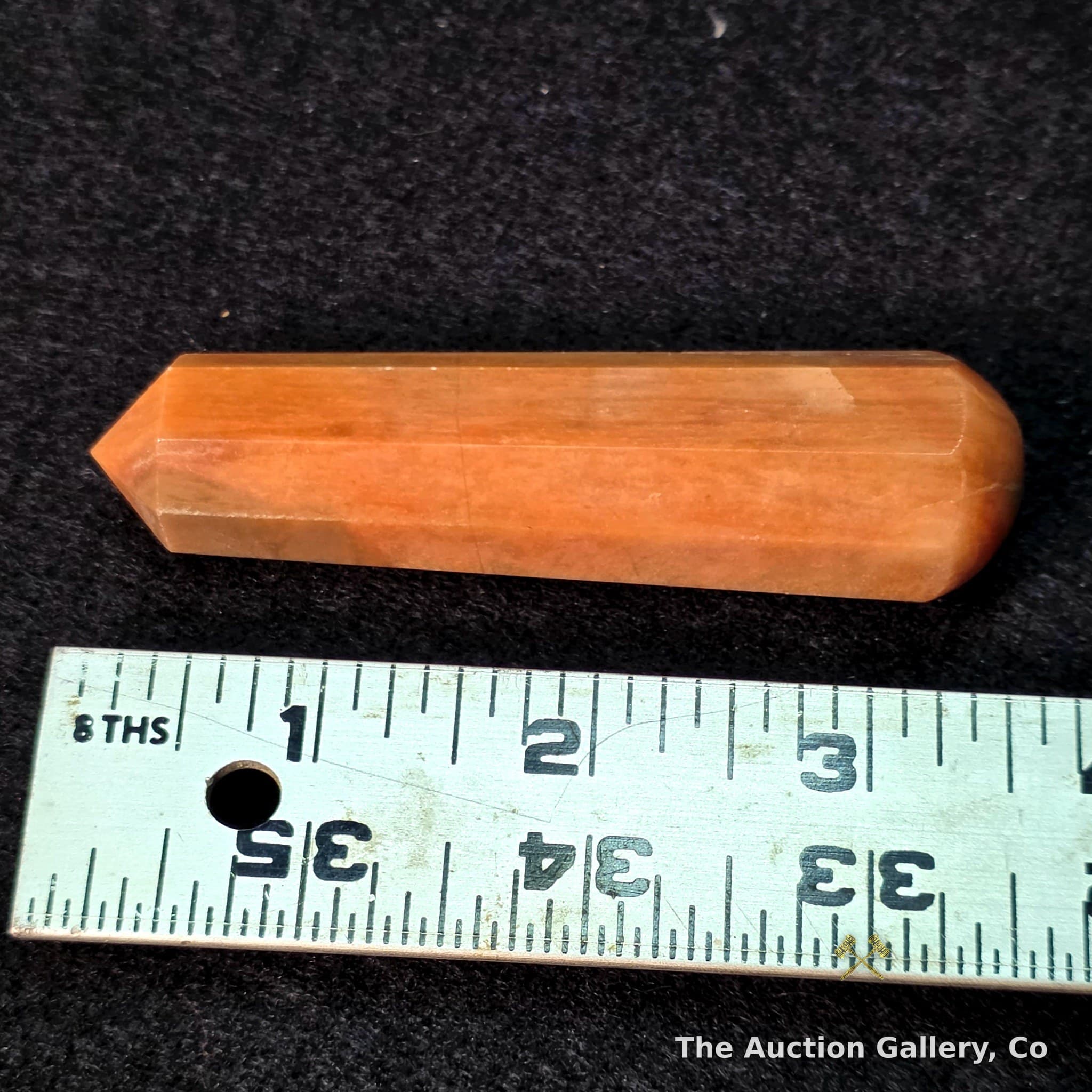 Orange Calcite Polished Crystal Tower Point, ~3.5"