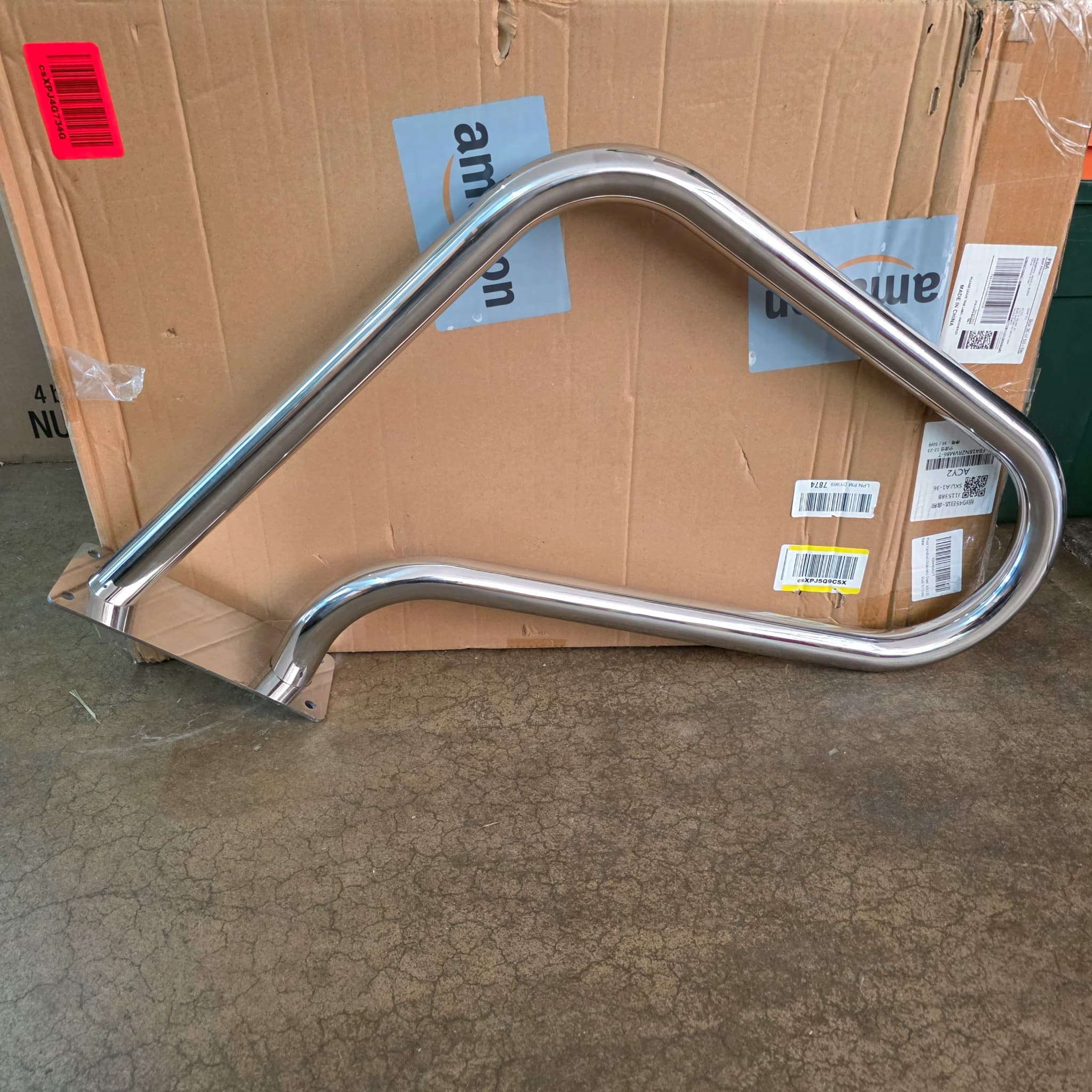 Stainless Steel Safety Handrail, 30x22"