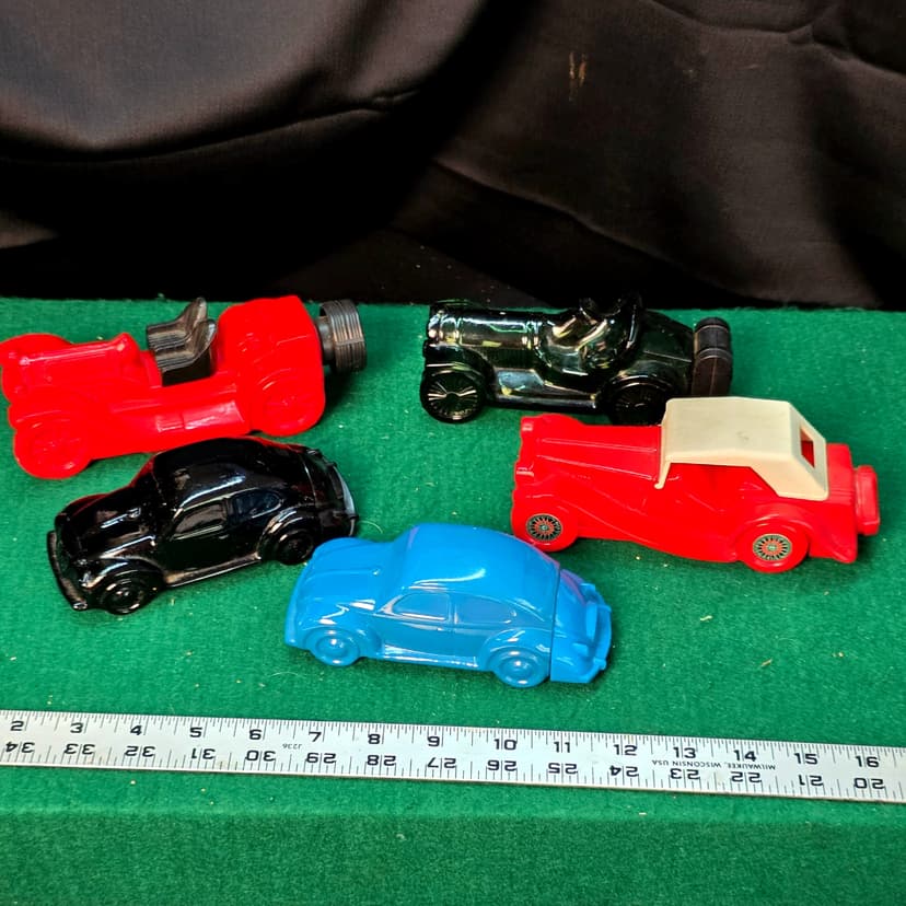 Vintage Avon Car Cologne Bottles, Set of 5