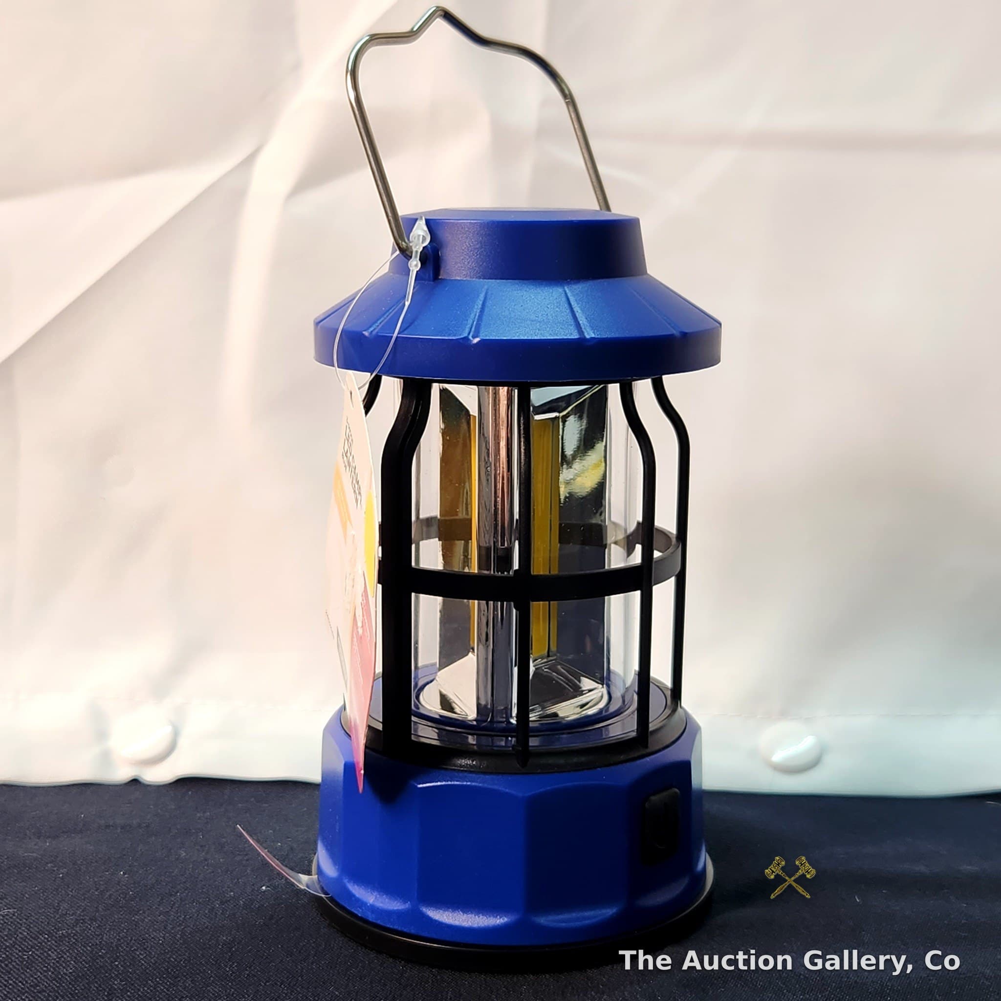 3-Mode LED Camping Lantern, Blue. NEW