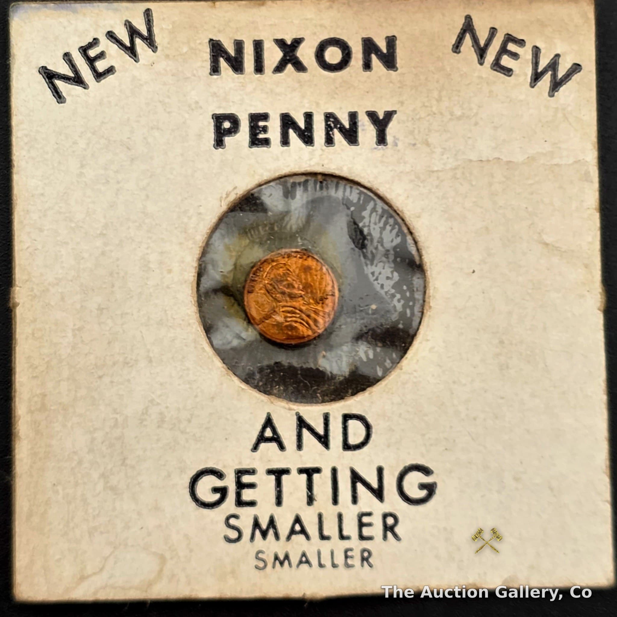 1964 Lincoln Cent "Nixon Penny" Novelty Card