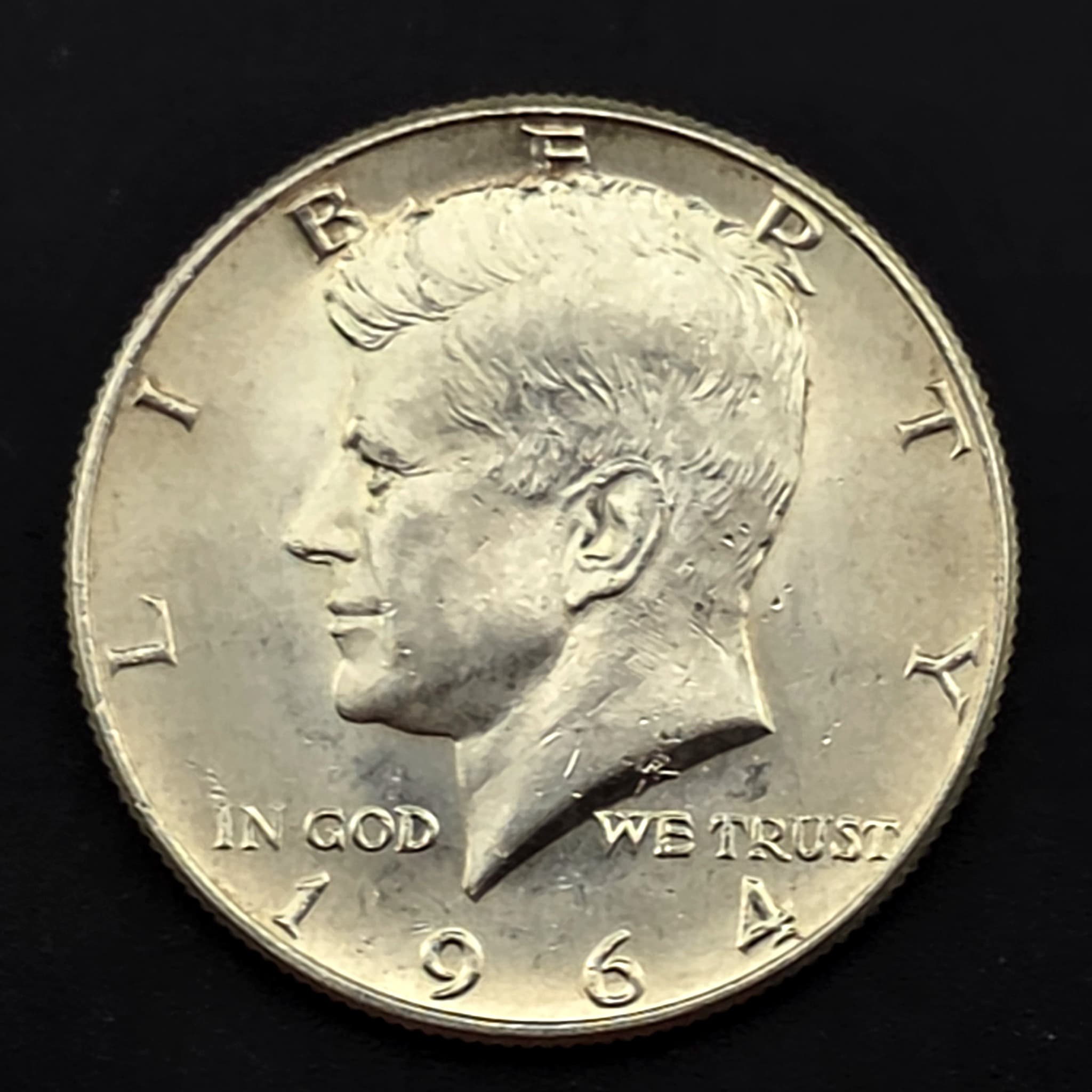 1964 Kennedy Half Dollar, 90% Silver