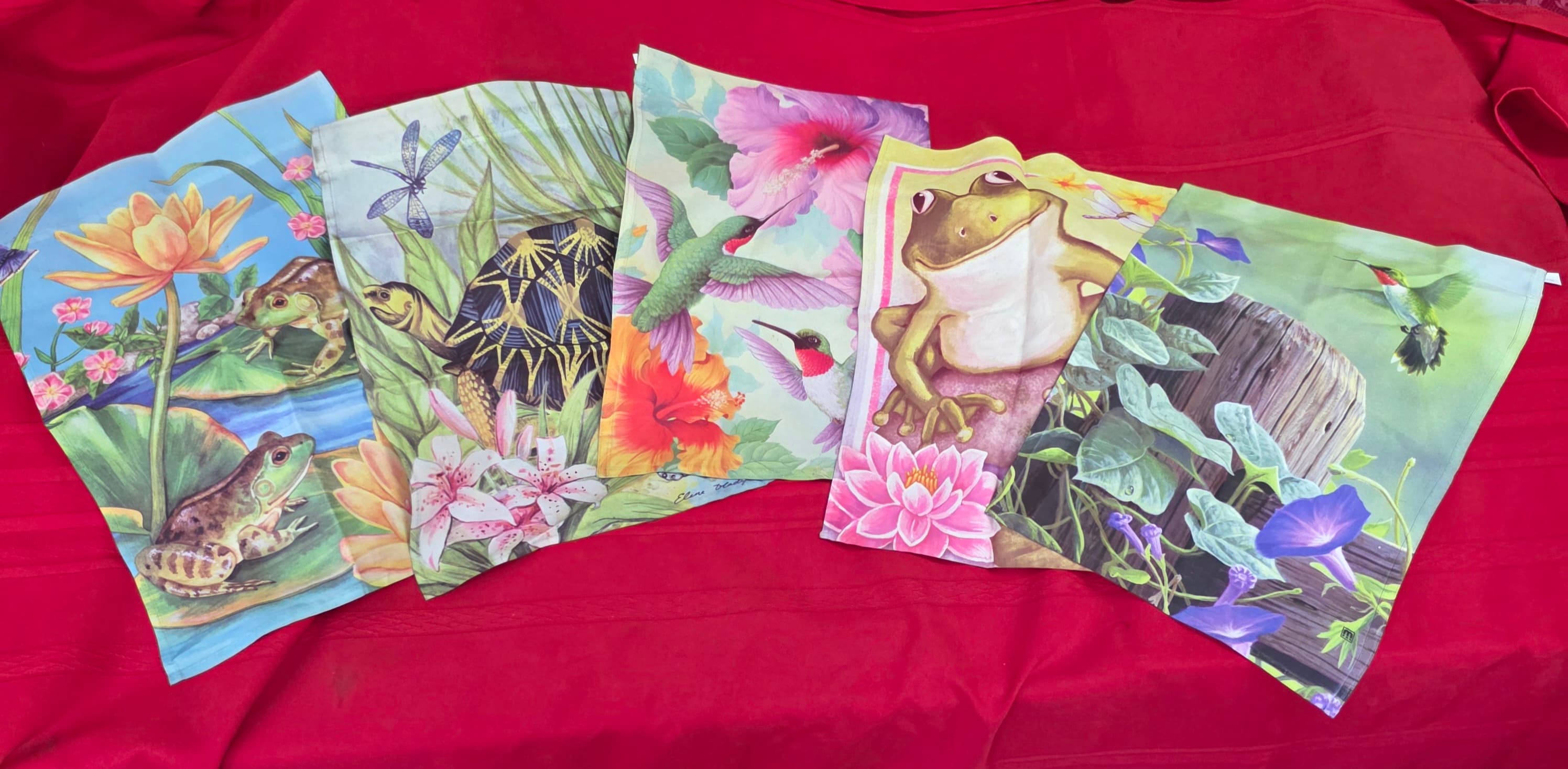 Garden Flags, Set of 5 β Nature / Wildlife Designs