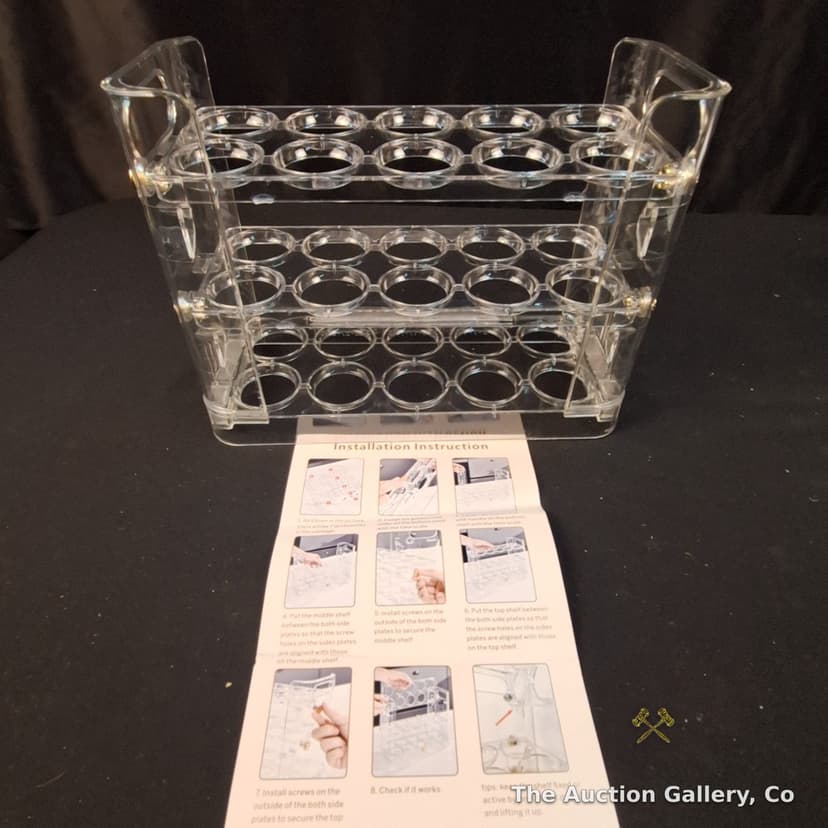 Storage Organizer Lot โ Earring Stand, Acrylic Rack, Wire Caddy Set โ photo 2